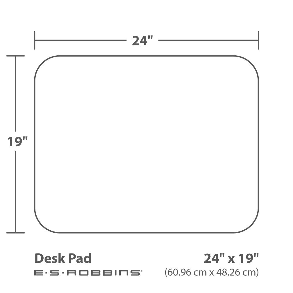 ES Robbins Everlife Clear Desk Pad 19