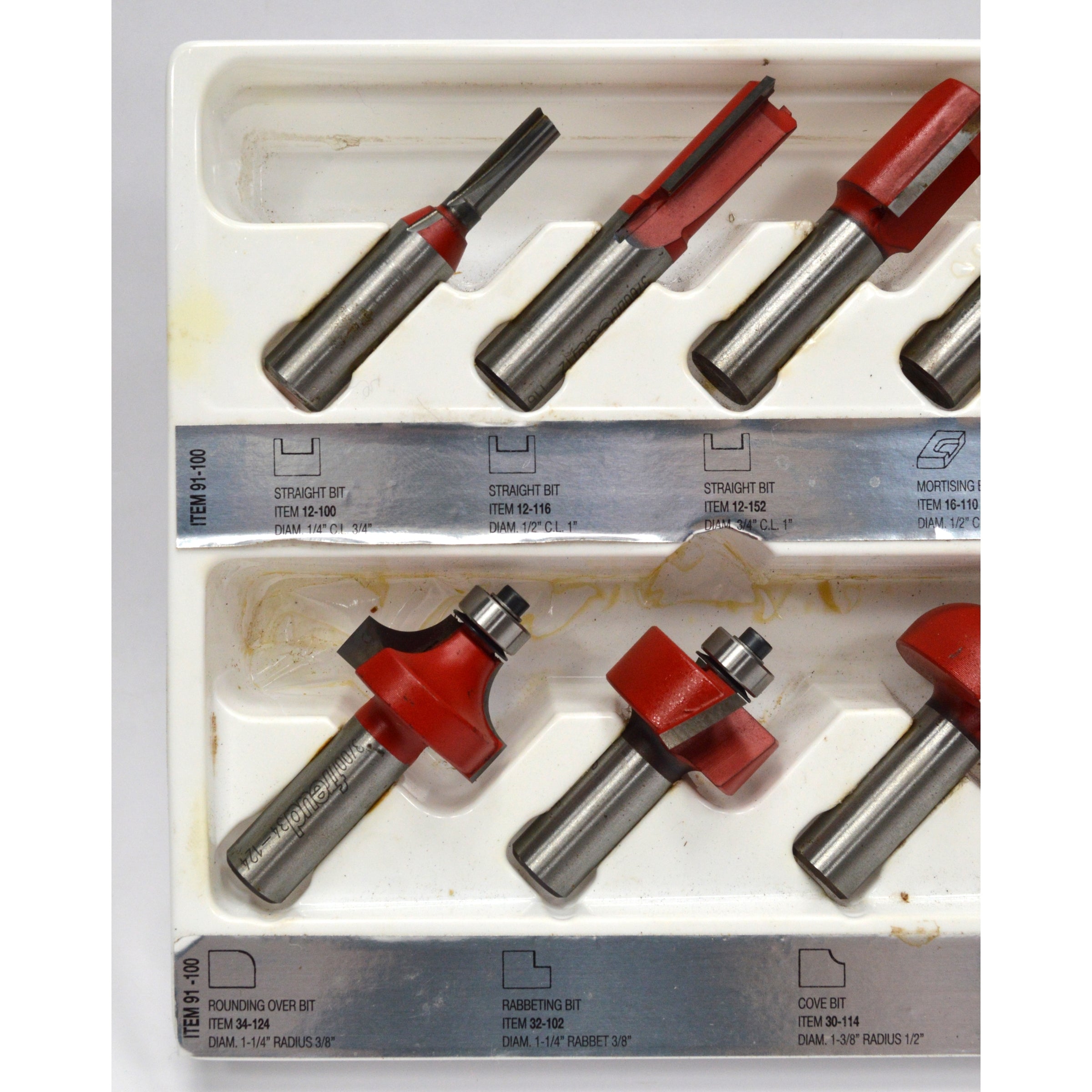FREUD Premium Woodworking Router Bit Set #91-100 with 13 Specialty Bits & Storage Box – Perfect for DIY Projects, Cabinet Making, and Professional Woodworking