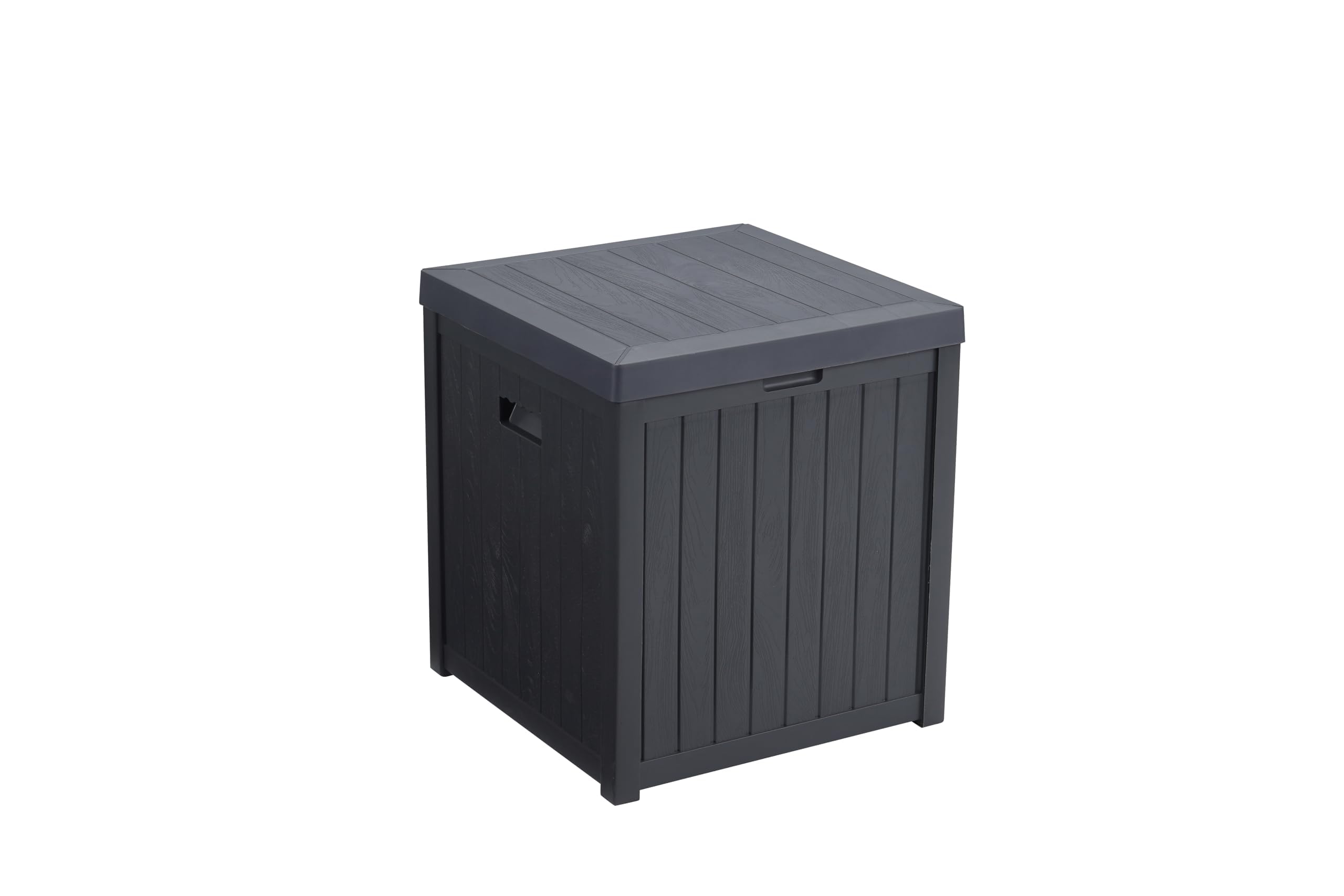**51 Gallon Waterproof Deck Box with Lid - UV Resistant Plastic Resin Outdoor Storage Bin for Front Porch, Patio & Pool - Perfect for Organizing Cushions, Toys & Garden Supplies**