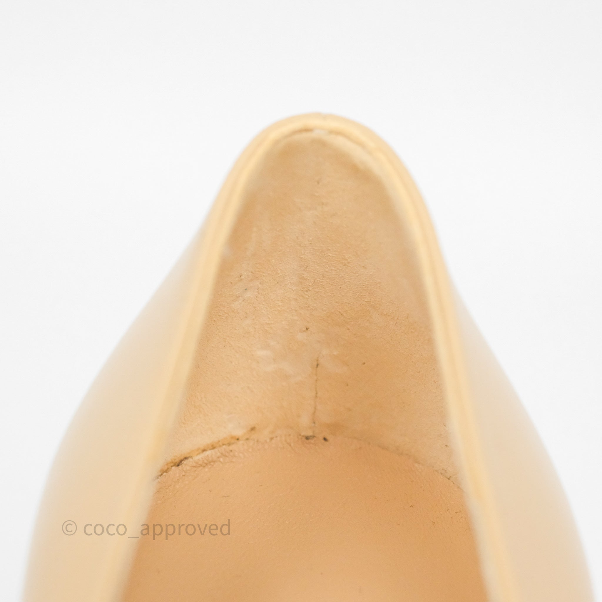 Chanel Beige Pointed Toe Black Pumps with Pearl Accent - Size 36.5C (US 6.5) - Luxury High Heels for Women, Perfect for Weddings, Parties & Formal Events