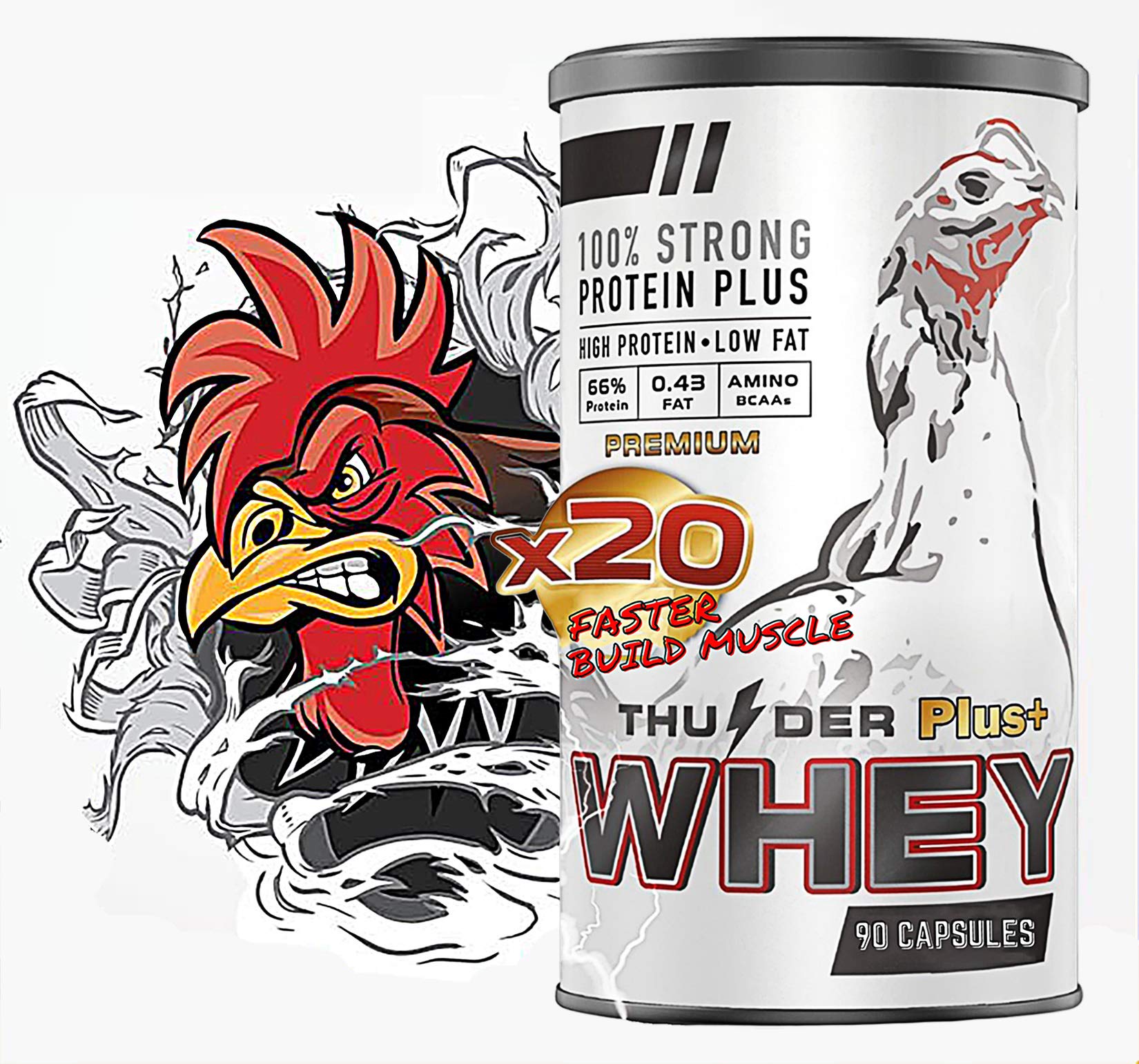 Faster X3 New Formula Chicken Vitamins - Immune Support & Health Supplement Capsules for Poultry - Ideal for Boosting Egg Production and Overall Chicken Wellness