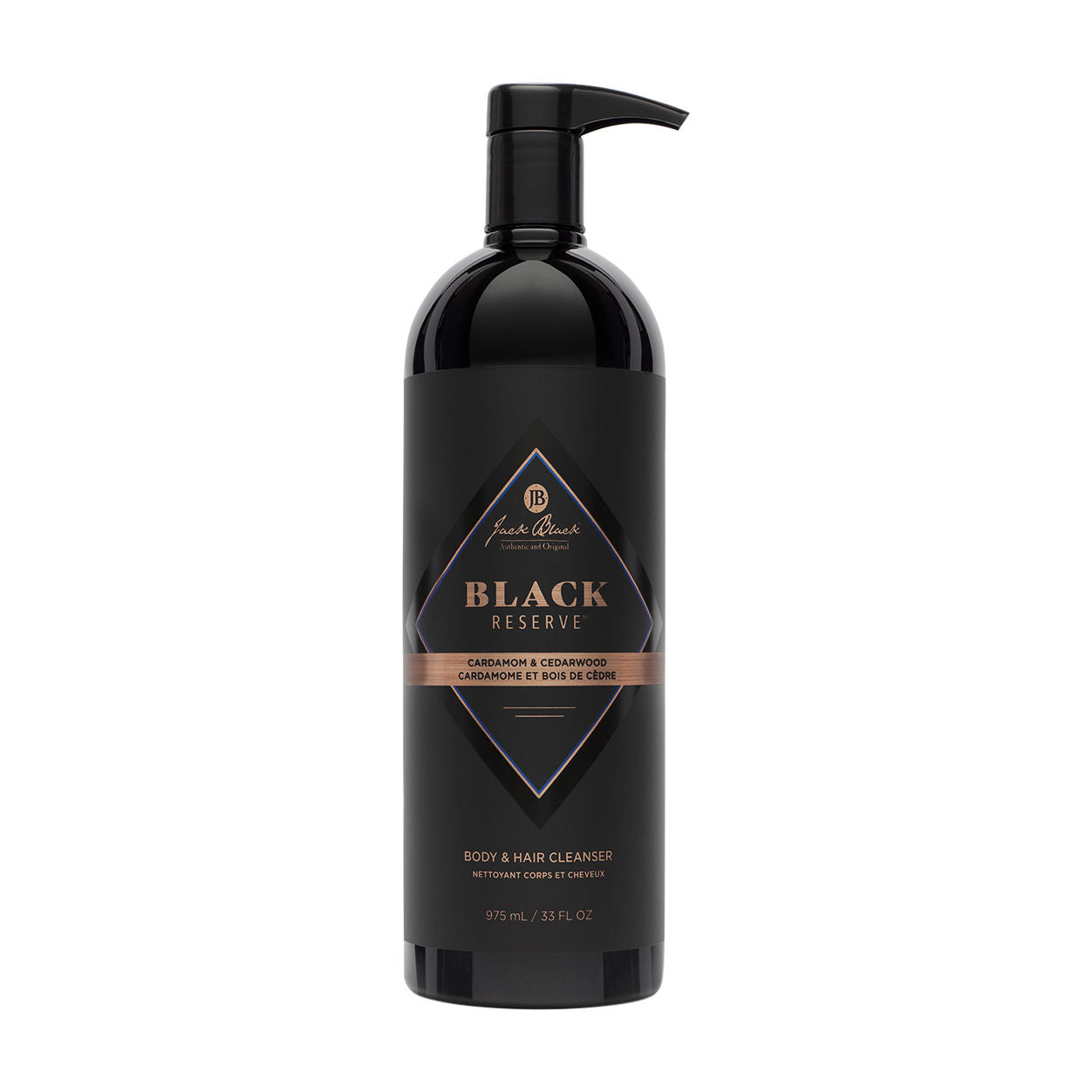 Black Reserve Body and Hair Cleanser - Sulfate-Free Hydrating Wash for Men & Women - Perfect for Gym, Travel & Daily Shower Routine