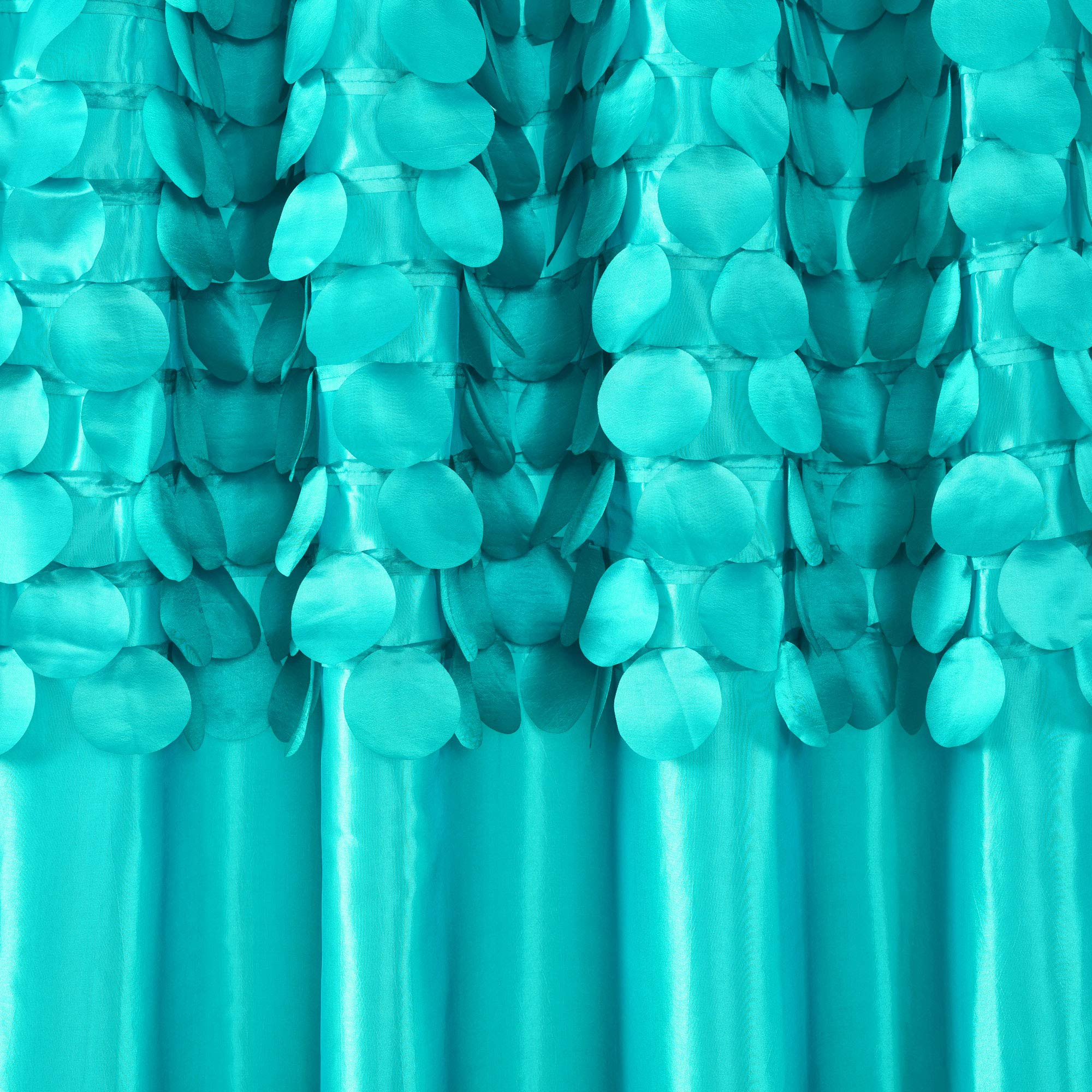 Lush Decor Turquoise Circle Dream Window Curtains Panel Set - 54