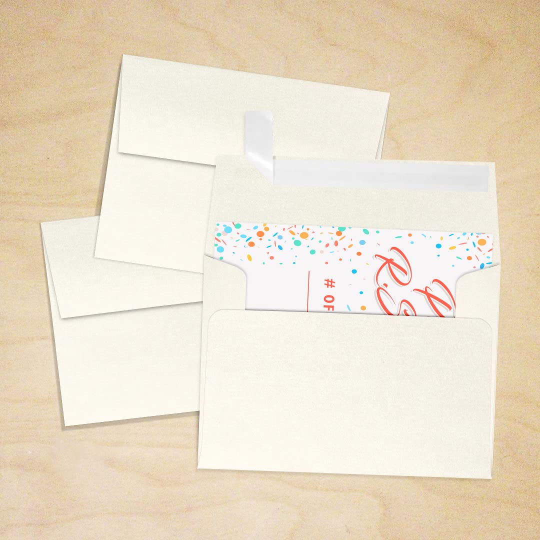 Premium A2 Invitation Envelopes with Peel & Press Seal - 4 3/8