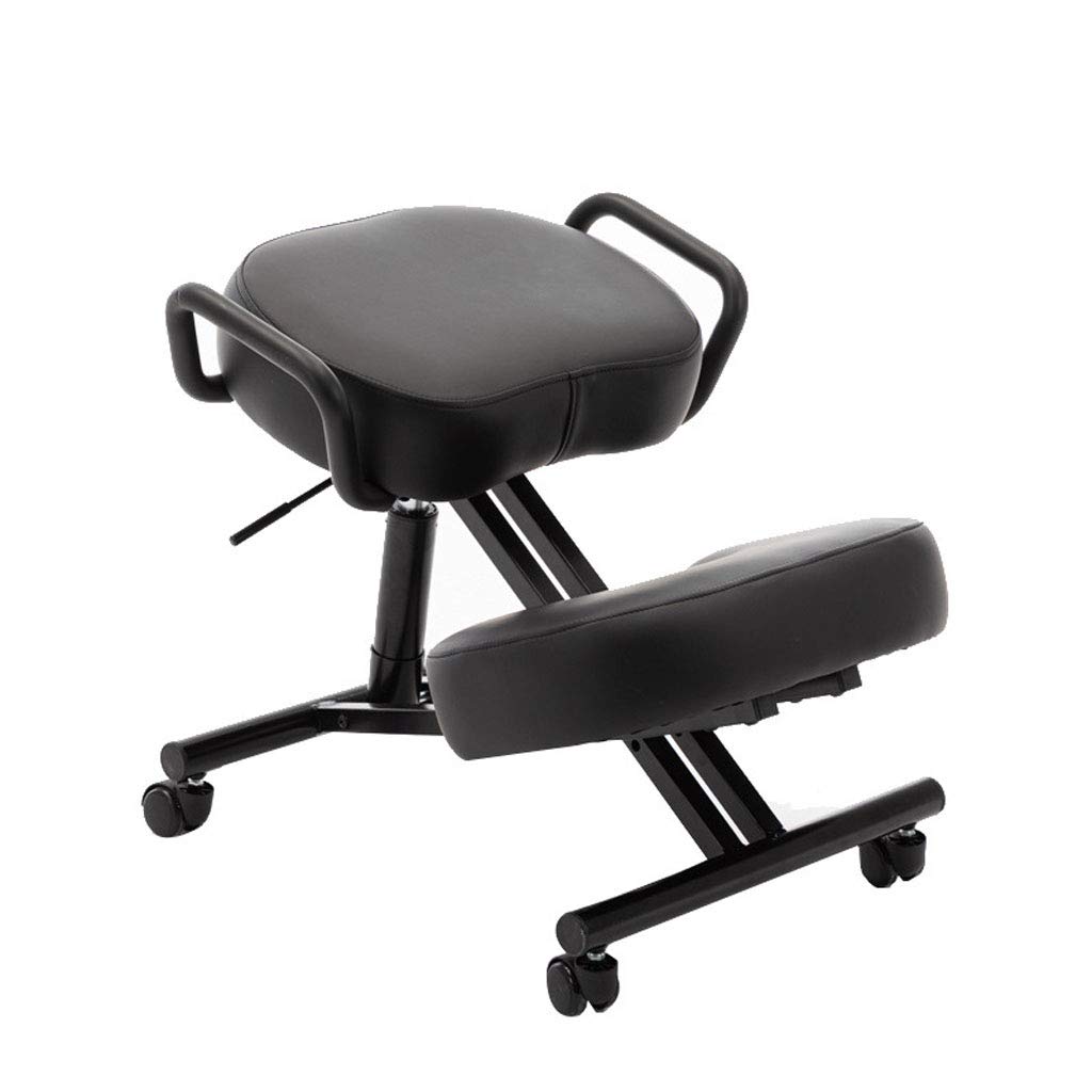 Ergonomic Kneeling Chair with Adjustable Height & Thick Cushion - Comfortable Posture Support for Office, Home & Computer Work - Perfect for Back Pain Relief & Improved Sitting Posture While Working or Gaming