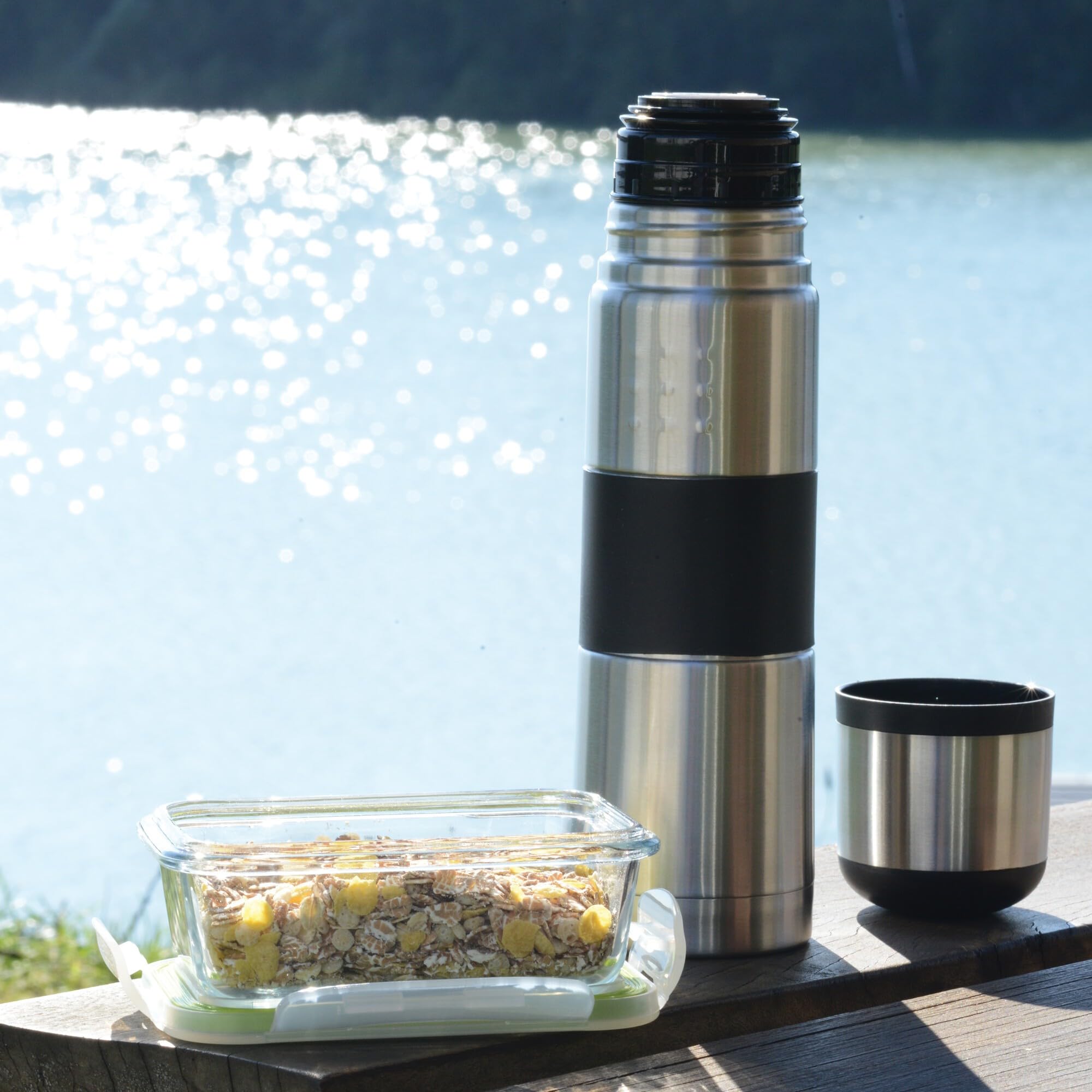 BergHOFF Orion 18oz Silver Vacuum Flask for Travel & Outdoor