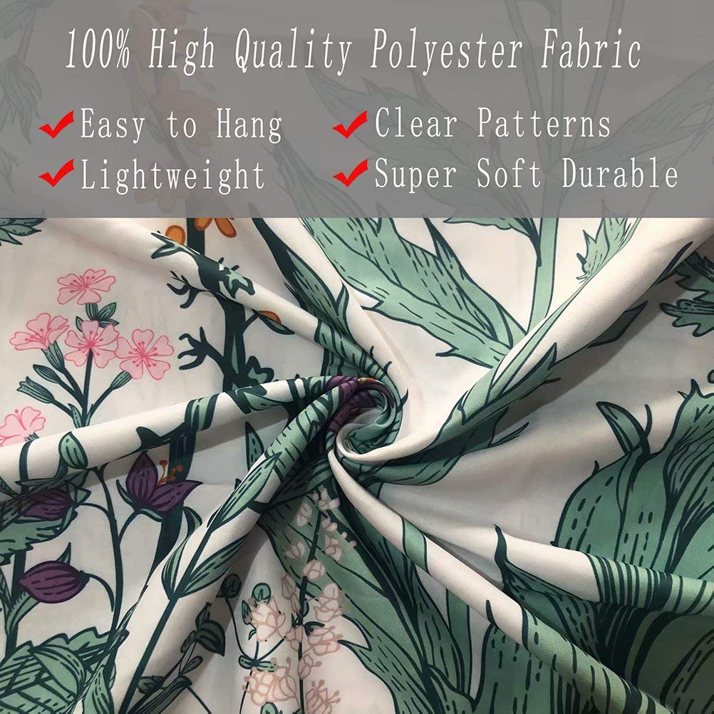 TSDA Floral Botanical Tapestry - Wildflower Herbs Plant Wall Hanging Decor for Bedroom, Dorm, Living Room - Large 79 x 59 Inch Bohemian Aesthetic Tapestry - Perfect for Home Decor, Yoga Studio & Festival Backdrop
