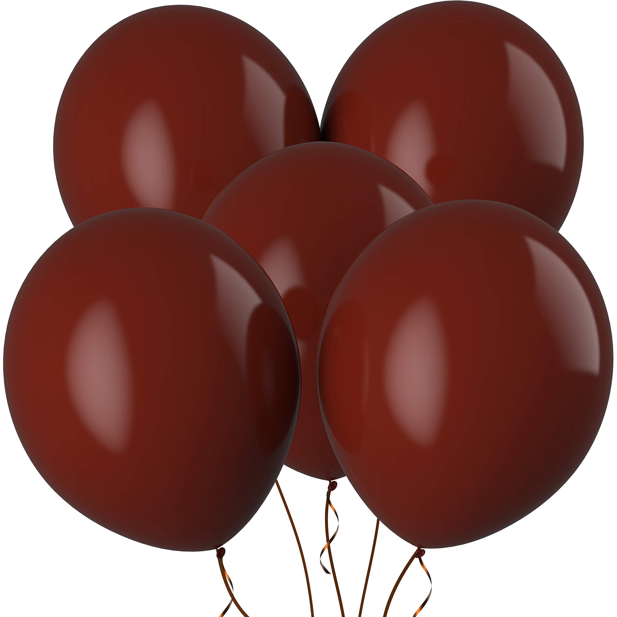 Prextex 30-Pack Jumbo 18 Inch Coffee Balloons - Extra Large Strong Latex Round Balloons for Helium, Photo Shoots, Weddings, Baby Showers & Birthday Parties - Perfect for Event Decorations & Coffee-Themed Celebrations