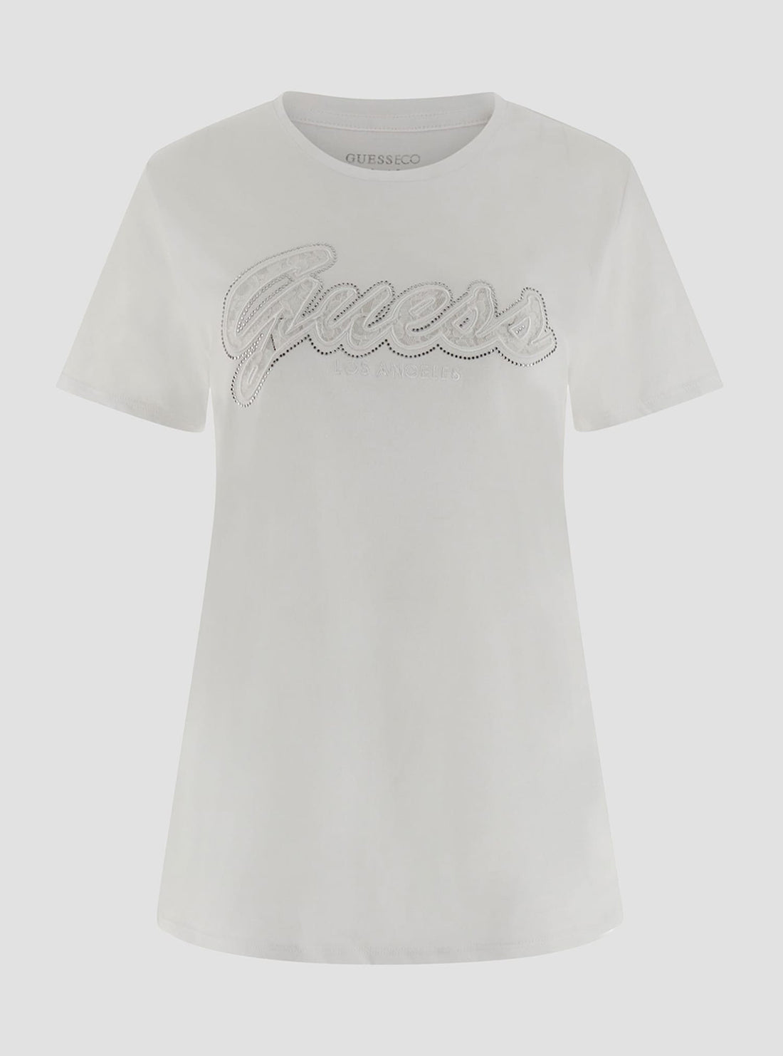 Eco-Friendly White Script Logo T-Shirt for Men & Women - Soft Cotton Casual Tee for Everyday Wear, Gym, and Outings