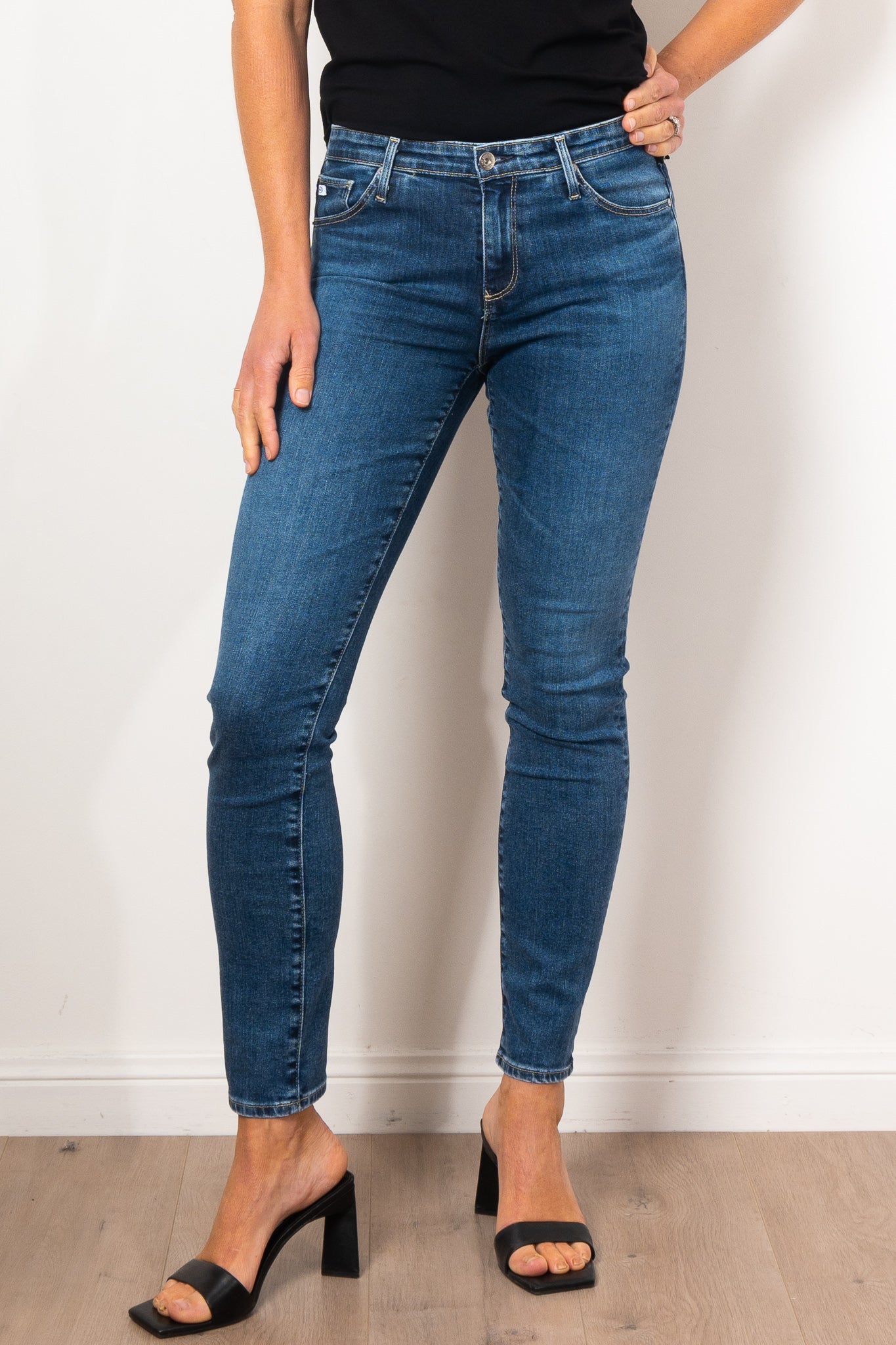 AG Jeans Prima Jean Goldrush - High Waist Stretch Denim for Women | Perfect for Casual Wear, Date Night & Everyday Comfort