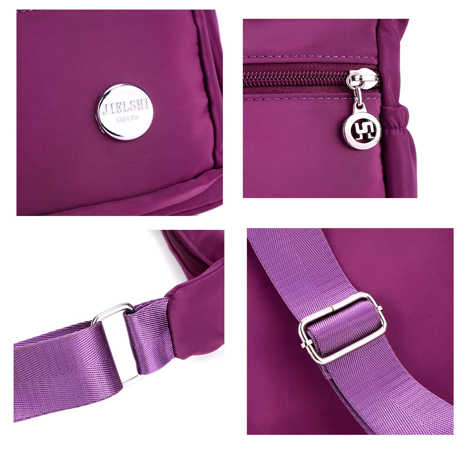 Waterproof Nylon Crossbody Bag for Women - Multipocket Purse for Travel & Daily Use