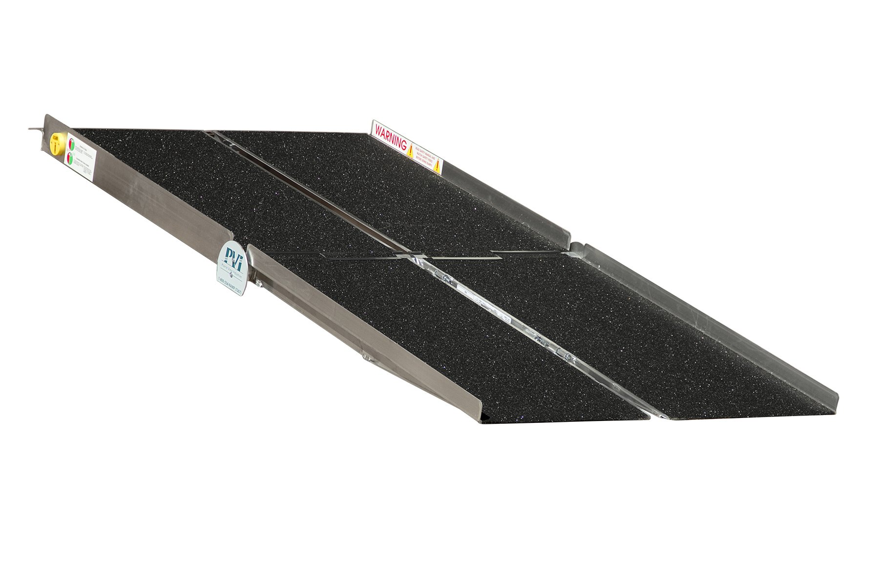 Prairie View Industries WCR530 Portable Multi-fold Ramp - 5 ft x 30 in Heavy Duty Aluminum Loading Ramp for Wheelchairs, Scooters, and Mobility Equipment - Perfect for Home, Garage, and Vehicle Use