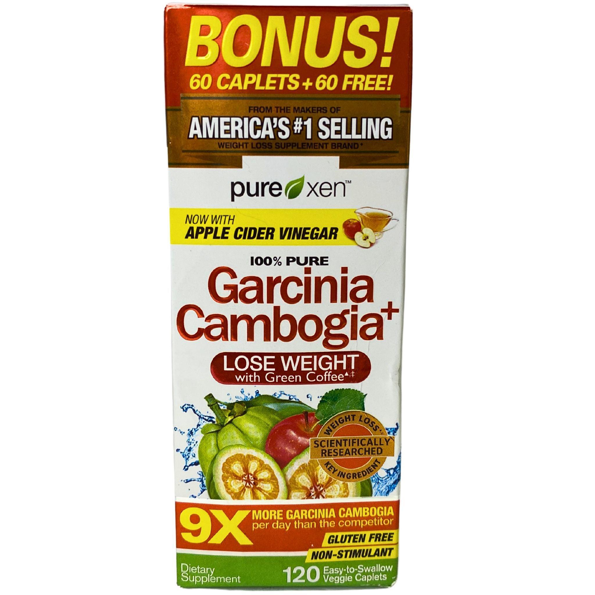 100% Pure Garcinia Cambogia Extract with Green Coffee - Natural Weight Loss Supplement, Gluten Free, Non-Stimulant - 120 Veggie Capsules (40 Count) - Supports Metabolism & Appetite Control for Healthy Lifestyle