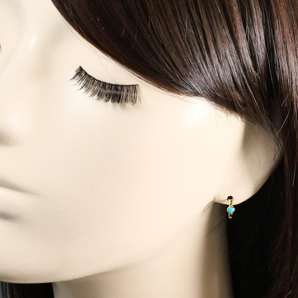 18K Yellow Gold Turquoise Earrings for Women – Handmade Dangle Earrings with Natural Gemstone – Perfect for Parties, Weddings & Gifts