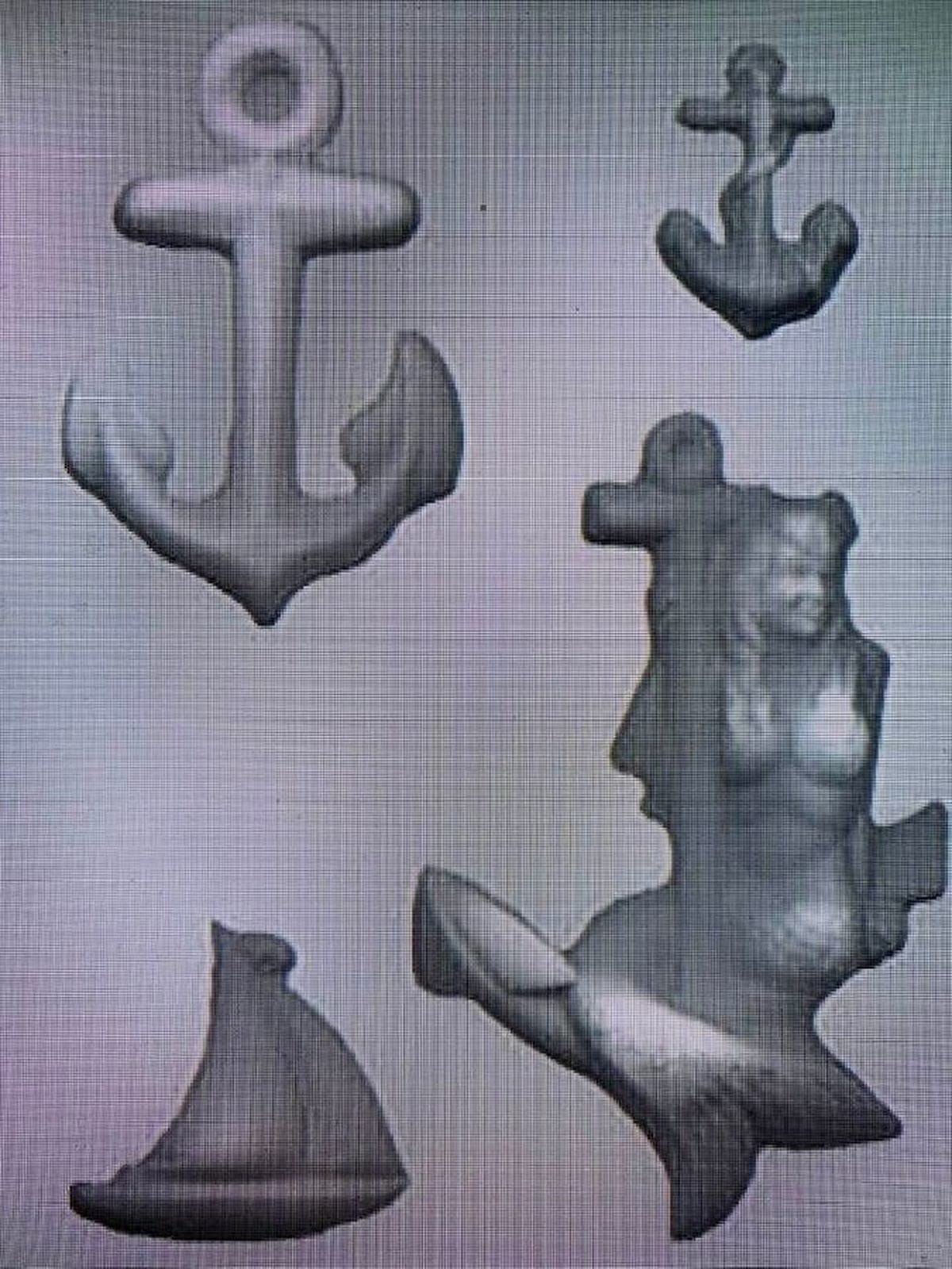 Anchor Nautical Chocolate Molds Set - Ocean Theme Plastic Candy & Cookie Molds for Baking, DIY Desserts, and Party Decorations