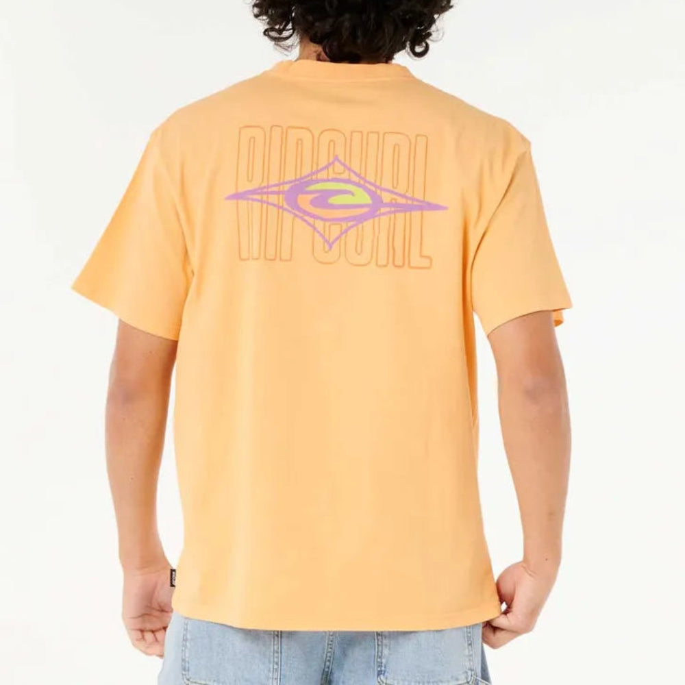 Rip Curl Men's Raw Energy Maxxed Tee - Quick-Dry Performance T-Shirt for Surfing, Gym & Outdoor Activities