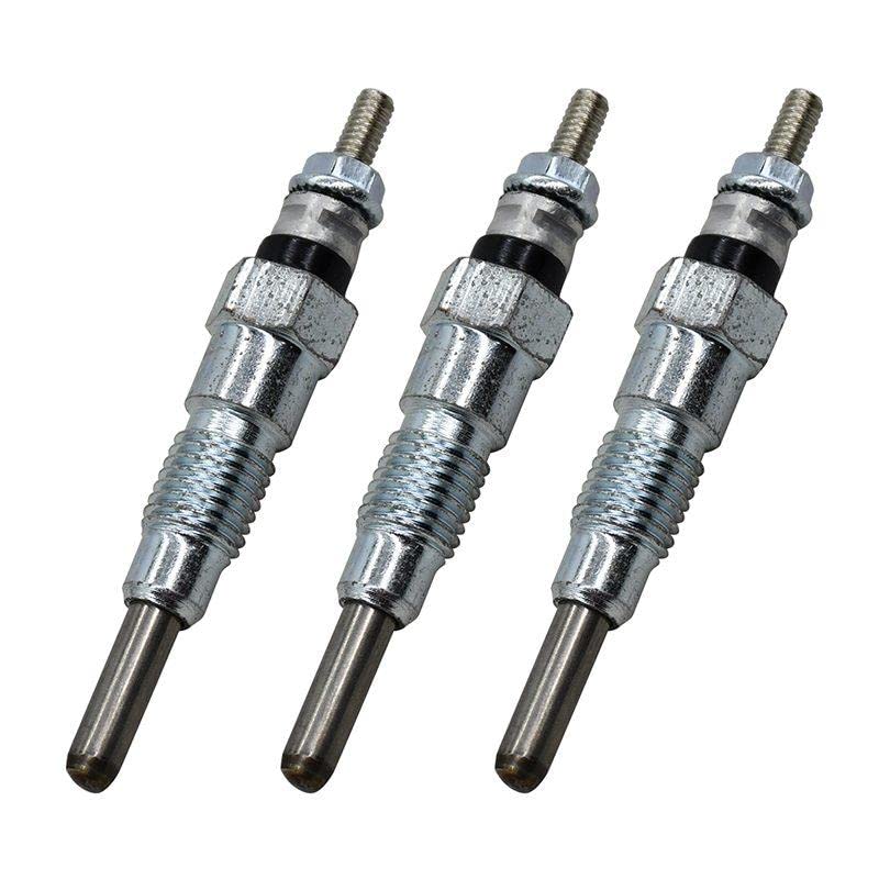 Kubota Engine Glow Plugs 3PCS - Compatible with D650, D750, D850, D950, D1102, D1302, D1402, D1402-DI Models - OEM 15951-65510, 1595165510, 15951-65512 - Perfect for Cold Weather Starting & Engine Maintenance