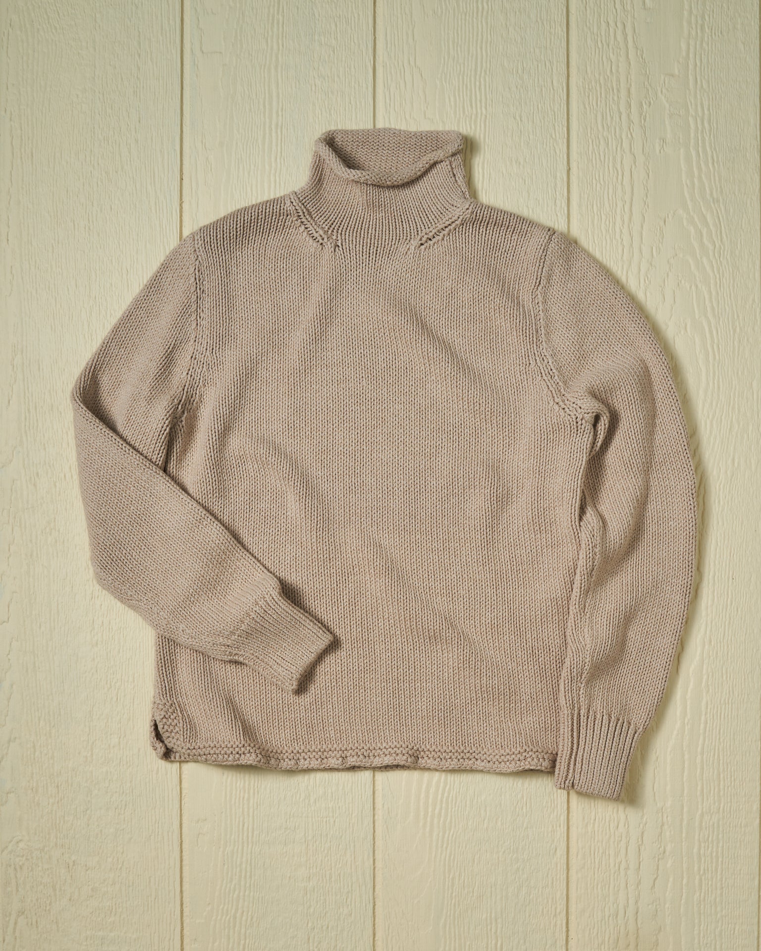 Women's Chunky Knit Fisherman Sweater in Oatmeal - Cozy Cable Knit Pullover for Fall & Winter | Perfect for Casual Outfits, Date Nights & Coffee Dates