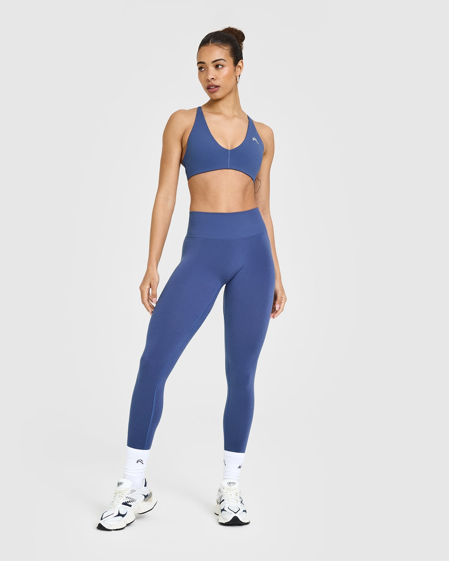 Effortless Seamless Leggings for Women - Shadow Blue High Waist Yoga Pants | Perfect for Workout, Running, Gym & Lounge Wear