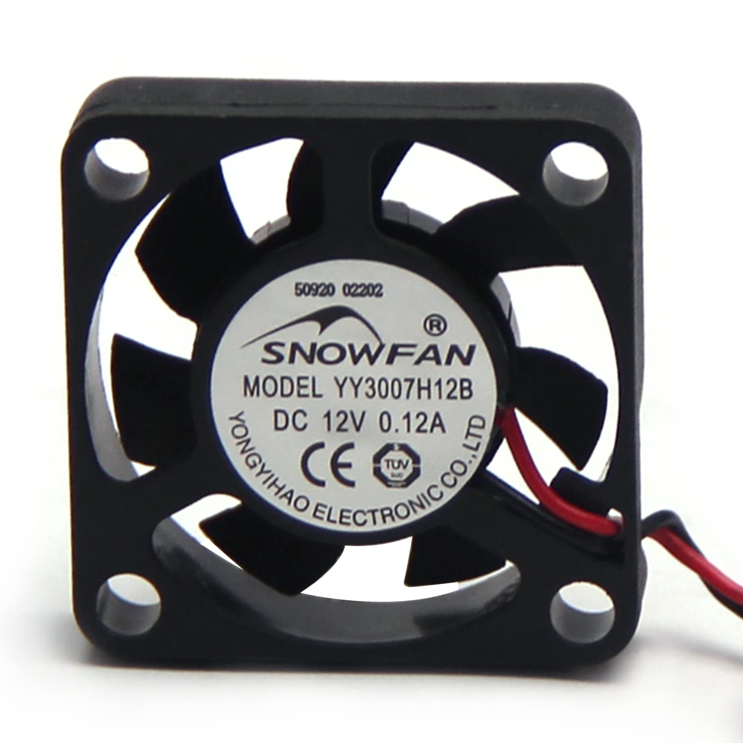 Fielect 12V Brushless DC Cooling Fan 30x30x7mm - Ultra Quiet Mini Computer Fan with FDB Bearing for CPU & PC Case Cooling - Perfect for Gaming PCs, Servers, and Electronics Projects (0.12A)