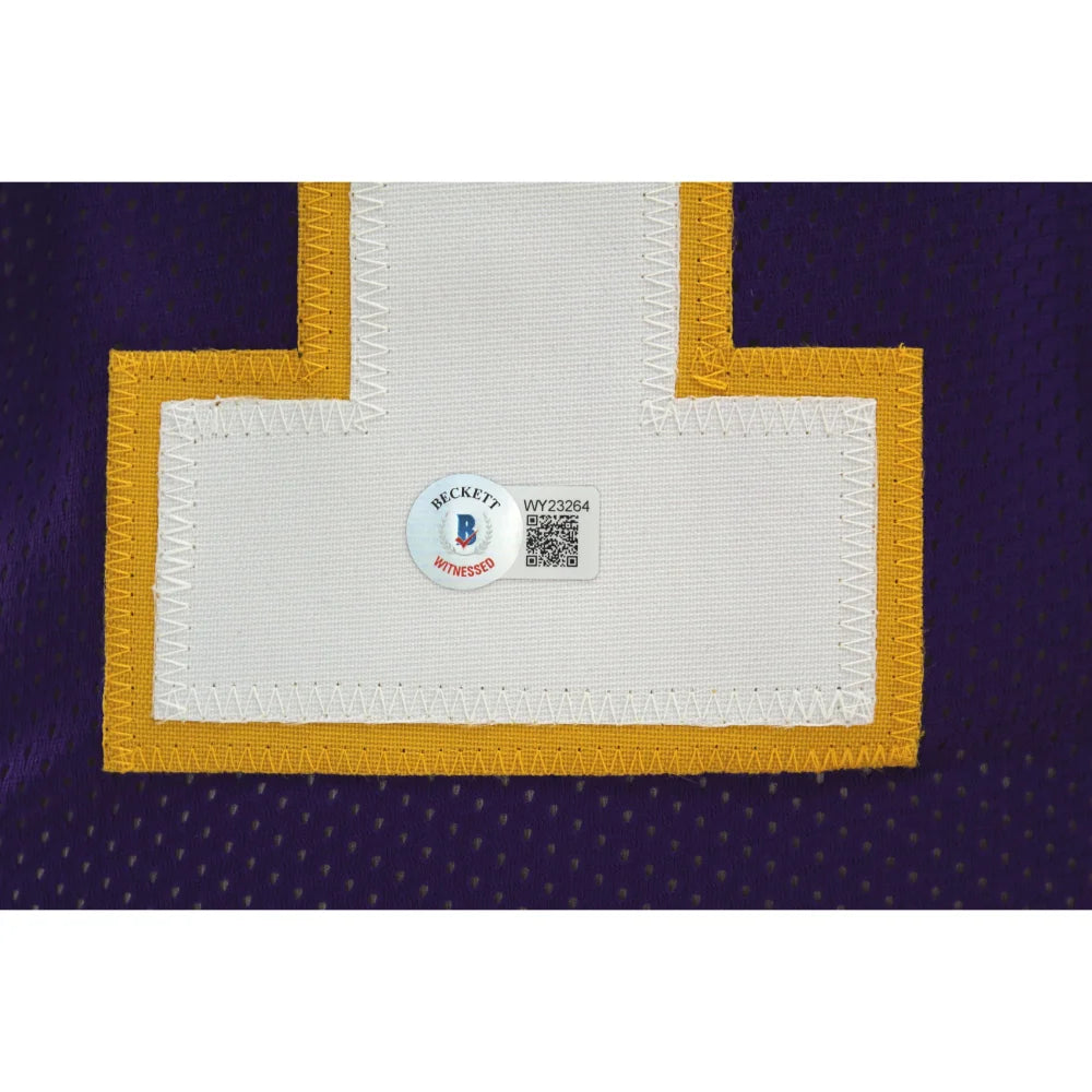 Authentic Dante Culpepper Autographed Minnesota Vikings Purple Jersey with BAS COA - Signed NFL Memorabilia for Collectors & Vikings Fans - Perfect for Display, Gifts & Sports Memorabilia Collections