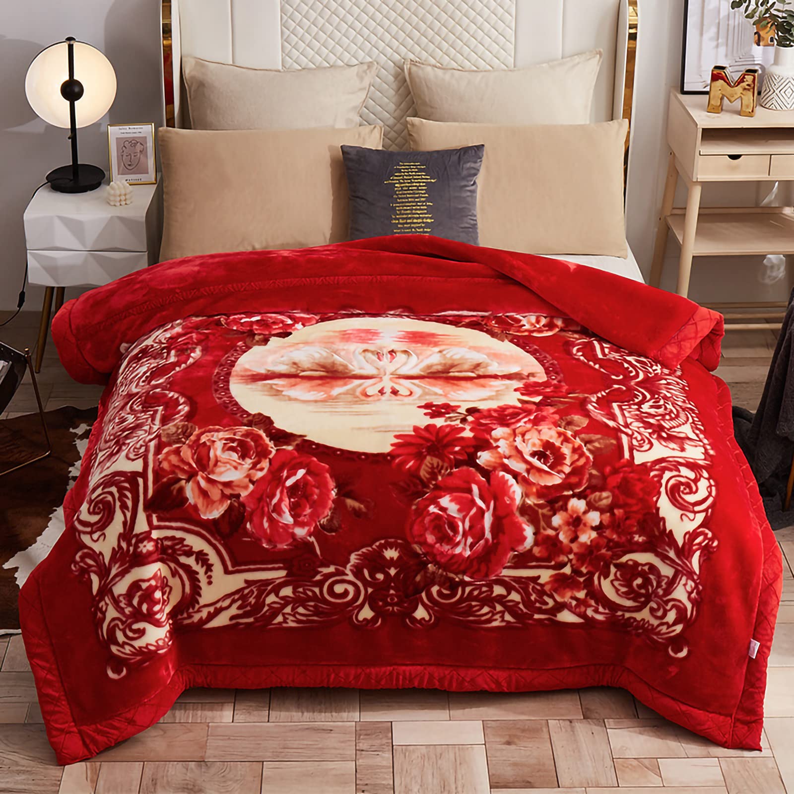 Premium Korean Mink Fleece Blanket - Ultra Soft 2-Ply Reversible 750 GSM Plush Blanket (79