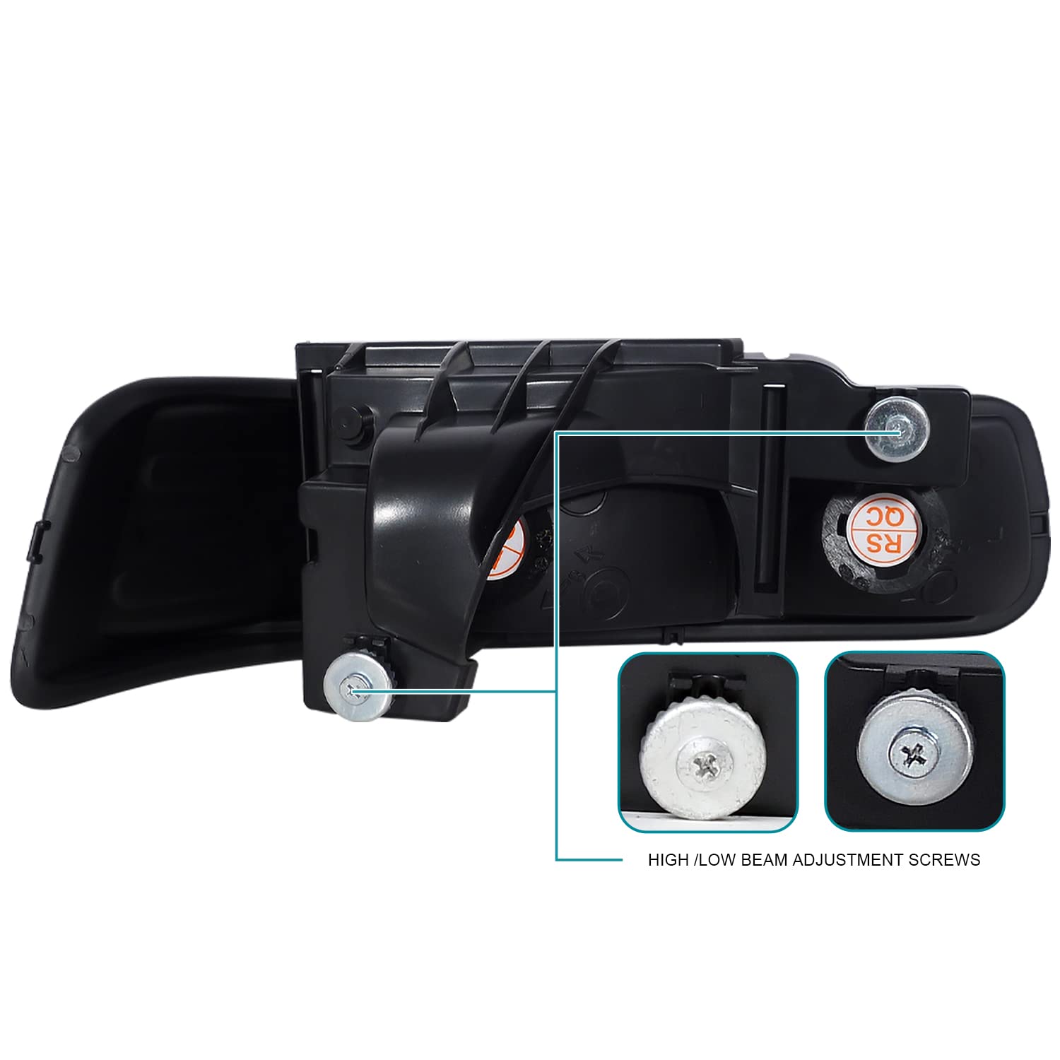 Spec-D Tuning Black Headlights & Bumper Lights with Smoke Fog Lights - Compatible with 2000-2006 Chevy Silverado (Left & Right Pair) - Upgrade Your Truck's Style & Night Visibility for Off-Roading & Daily Driving