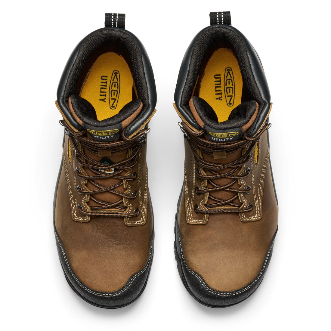 **Keen Evanston Men's Waterproof Composite Toe Work Boots - Size 8, Brown (Model 1029670) - Durable Safety Shoes for Construction, Hiking & Outdoor Work**