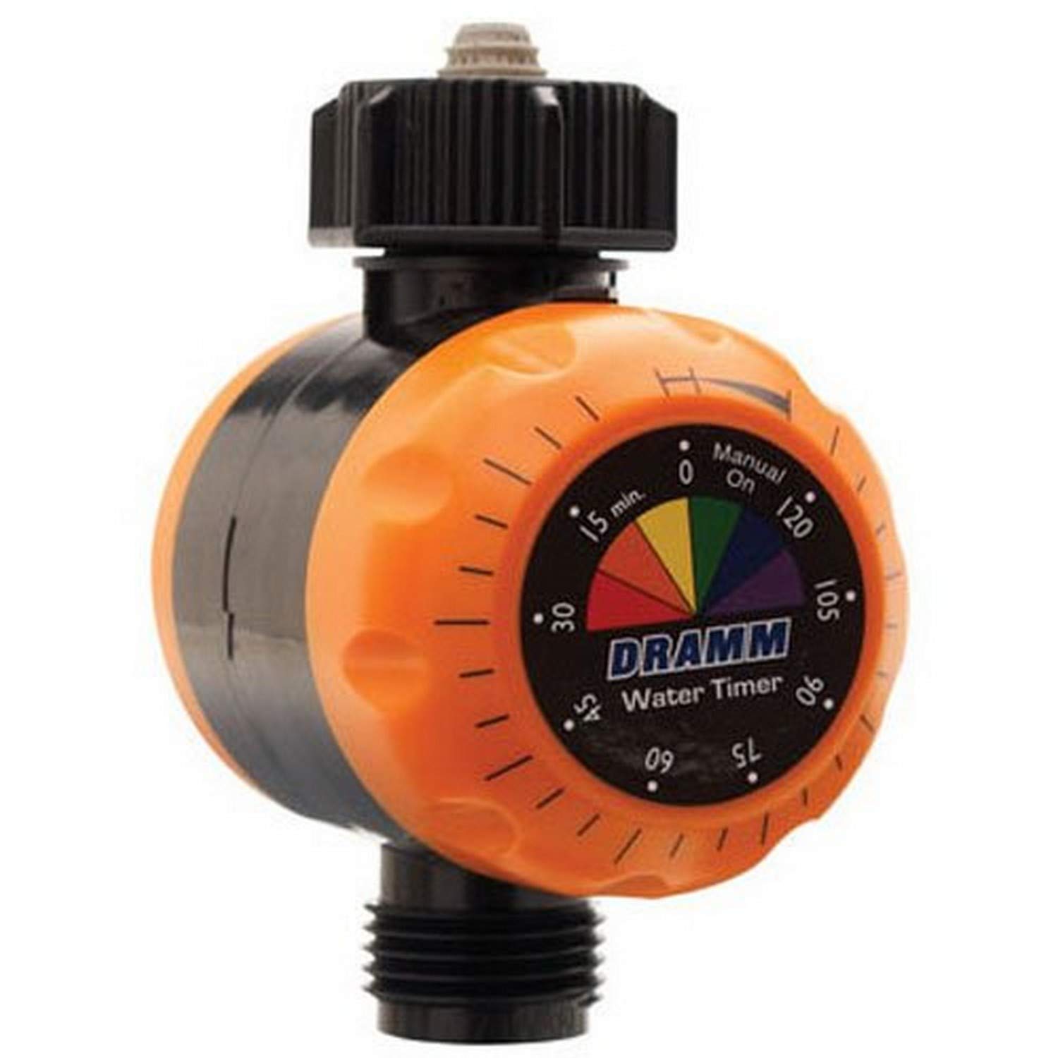 Dramm ColorStorm Premium Mechanical Water Hose Timer - Automatic Shutoff, 120 Min Run Time, Compact Design for Lawn, Garden, Drip & Soaker Hoses (Red) - Perfect for Automated Watering Systems & Irrigation Control