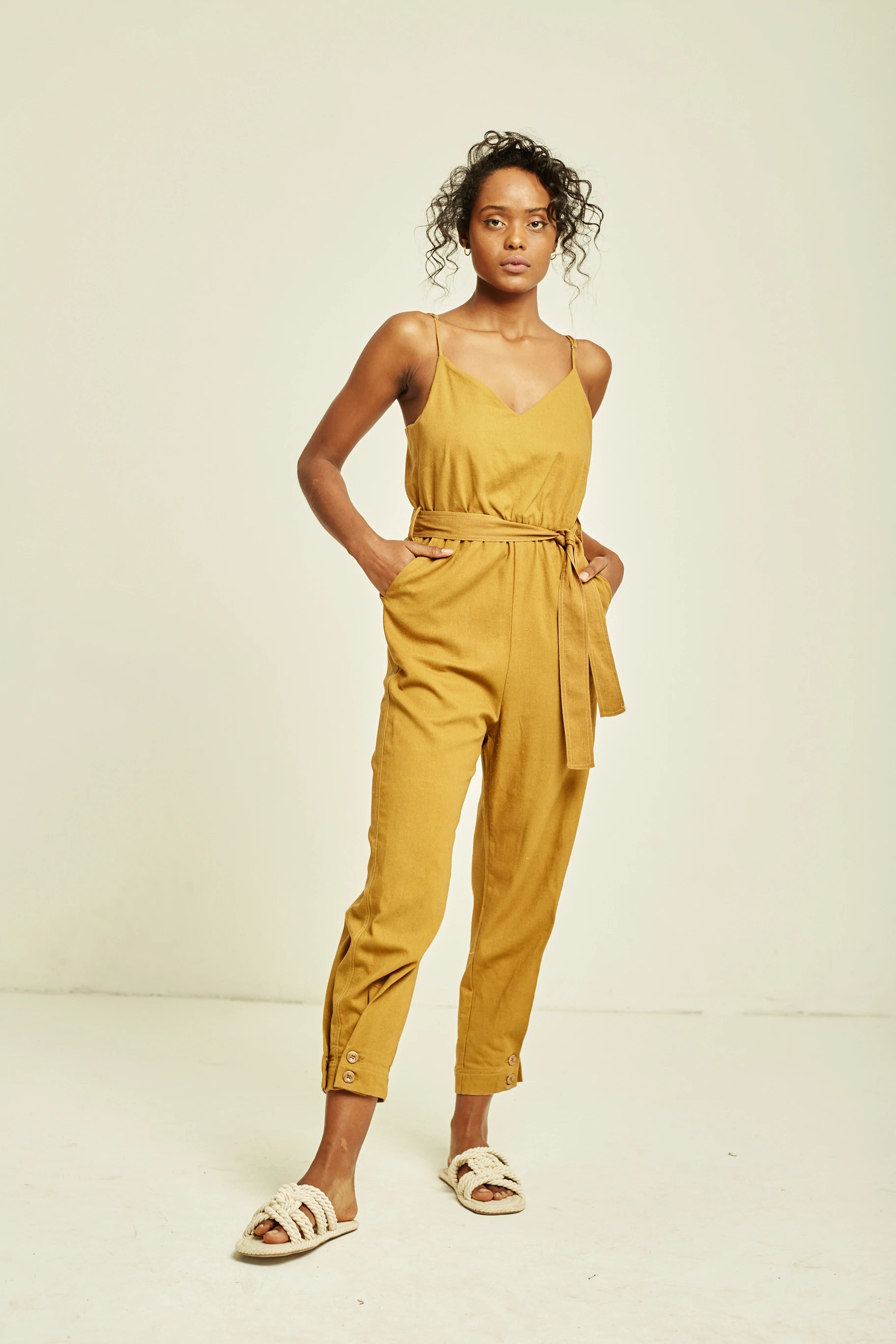 Stylish Gemma Jumpsuit for Women - Trendy One-Piece Romper with Pockets | Perfect for Casual Outings, Parties & Summer Vacations