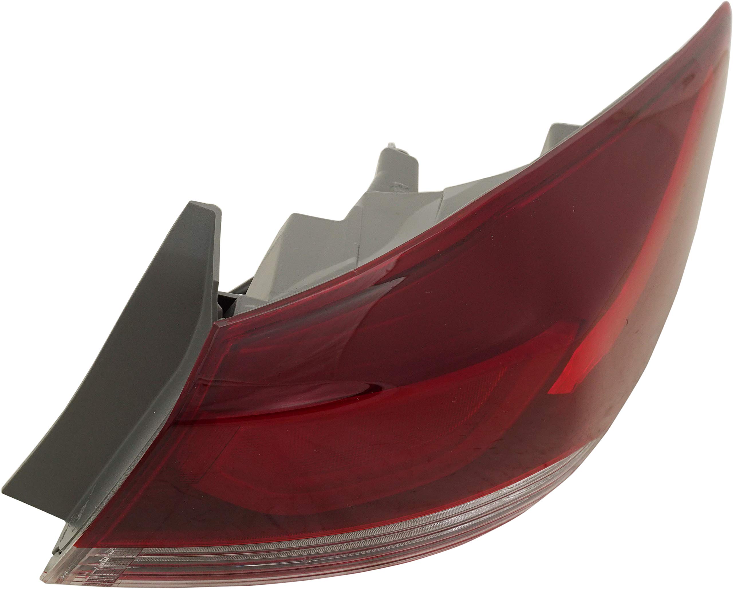 Evan Fischer Tail Light Assembly Compatible with 2017-2019 Hyundai Elantra - Clear Lens Passenger Side Outer Replacement - Perfect for Night Driving & Car Safety Upgrades