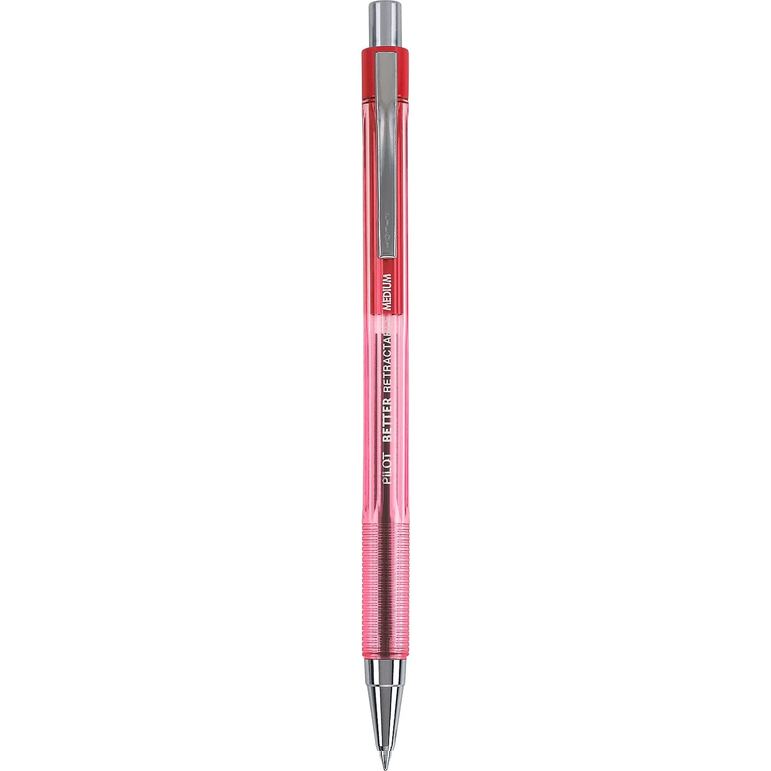 Pilot The Better Ball Point Pen - Refillable & Retractable Ballpoint Pens, Medium Point (1.0mm), Smooth Red Ink, 12-Pack (30007) - Perfect for Office, School, Note Taking & Gift Giving