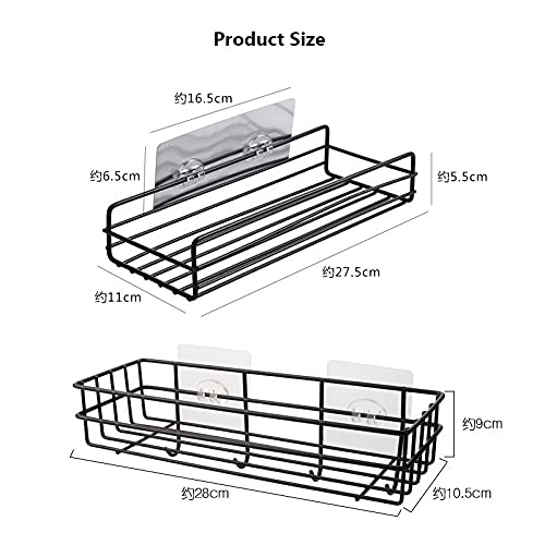 ZTBH Floating Bathroom Shelf - Wall Mounted Corner Storage Rack for Shower & Toilet Organization (White)