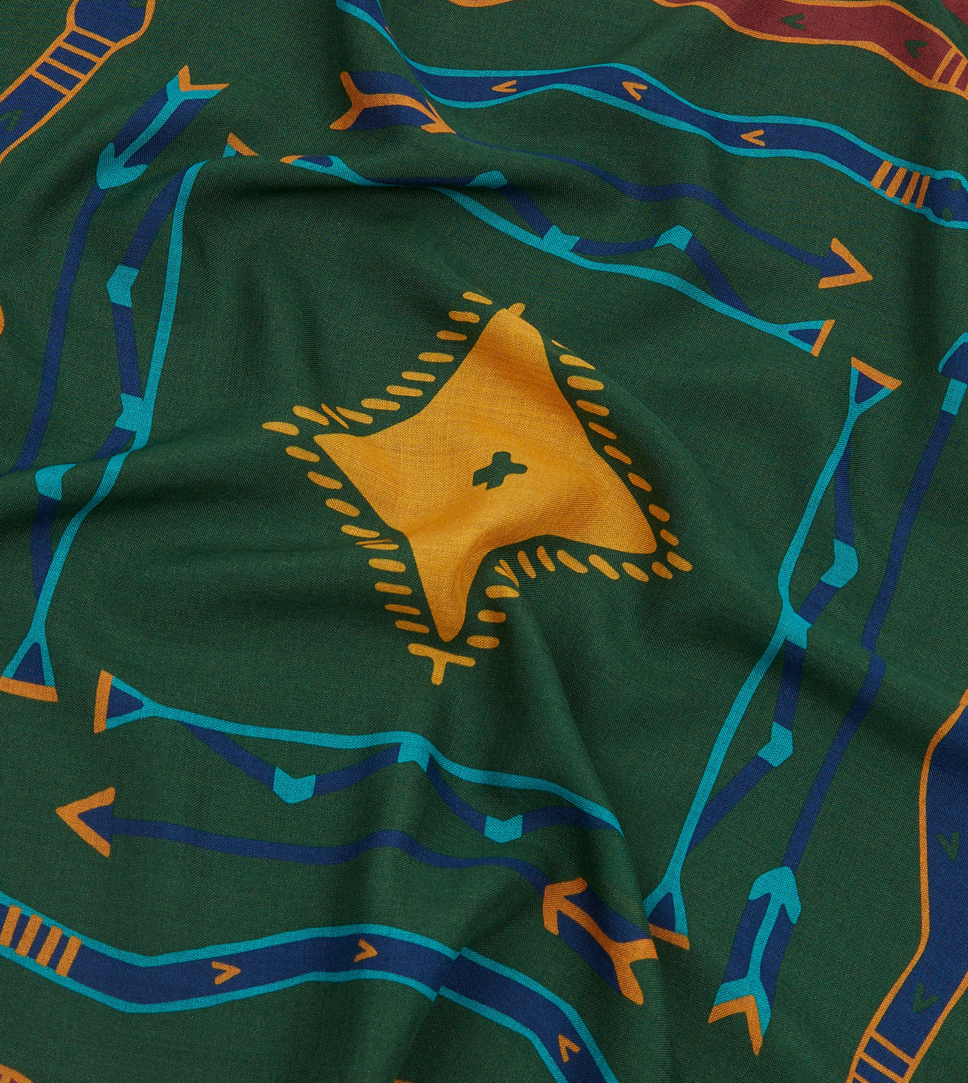 Authentic Navajo Print Wool Silk Bandana – Soft & Stylish Scarf for Women & Men – Perfect for Outdoor Adventures, Festivals, and Fashion Accessories