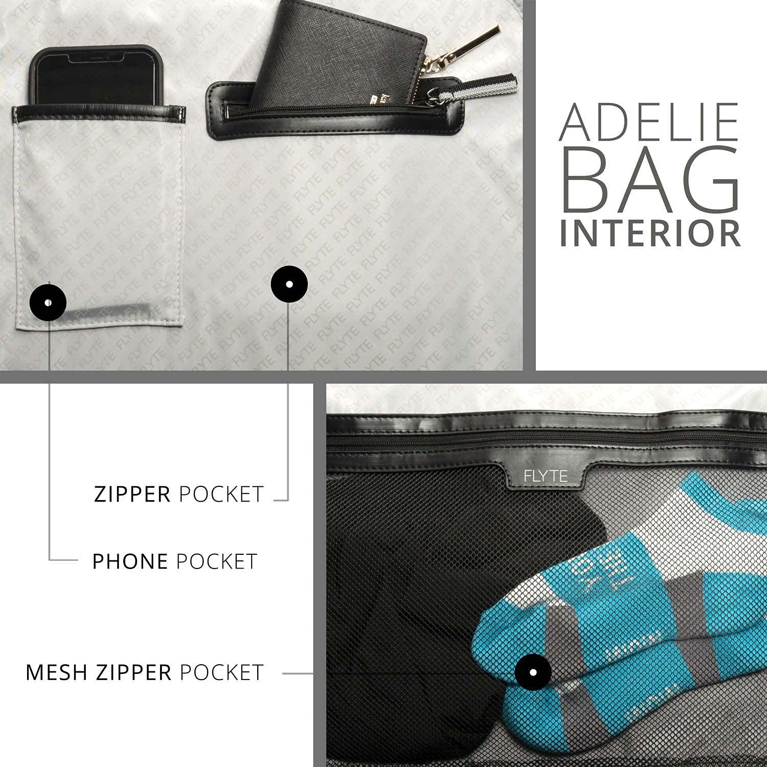 FLYTE Adélie Quilted Duffel Bag - Stylish Gym & Travel Duffel for Workouts, Weekend Trips & Airplane Carry-On