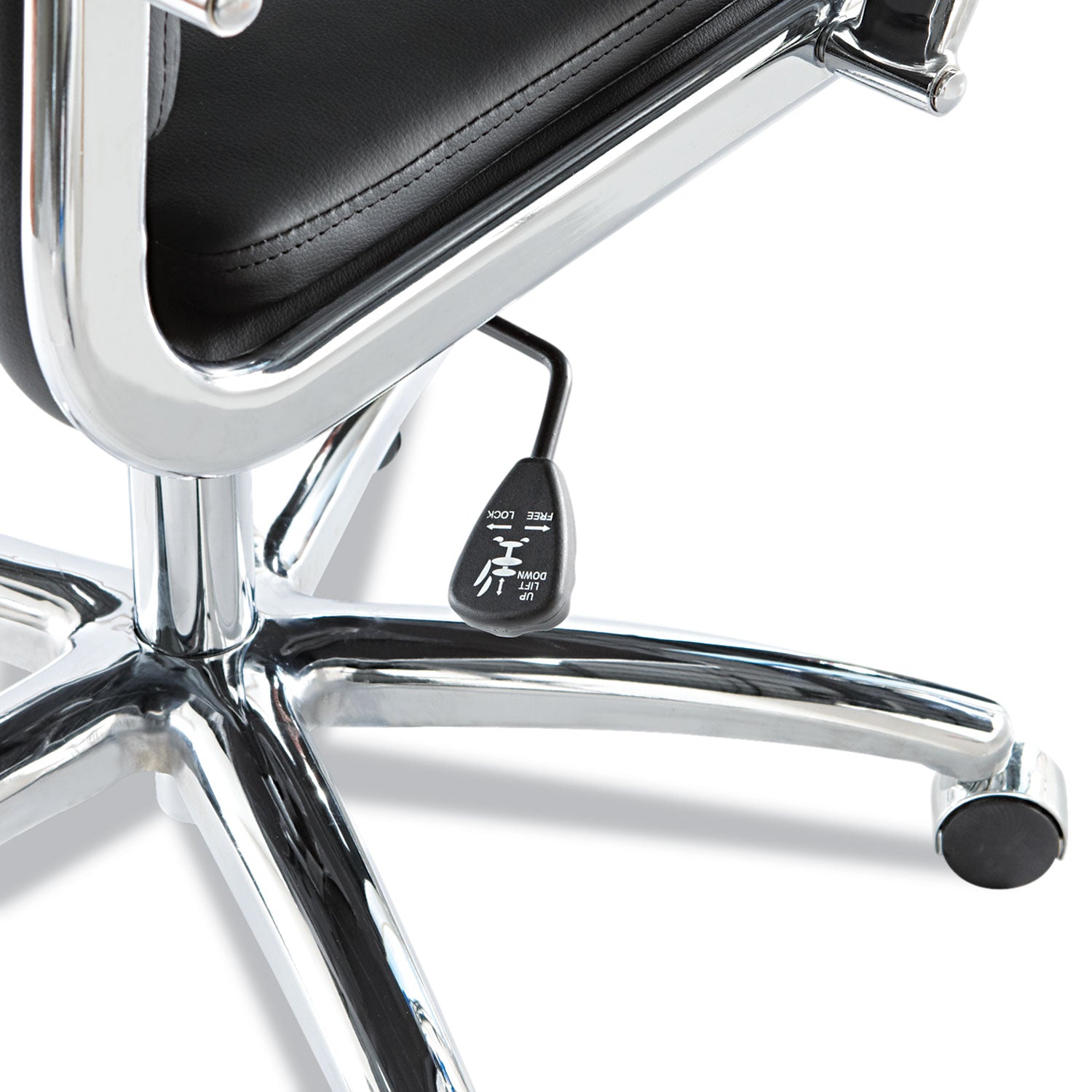 Alera Neratoli High Back Slim Profile Office Chair - Faux Leather Executive Chair with 275 lb Weight Capacity, Adjustable Seat Height 17.32