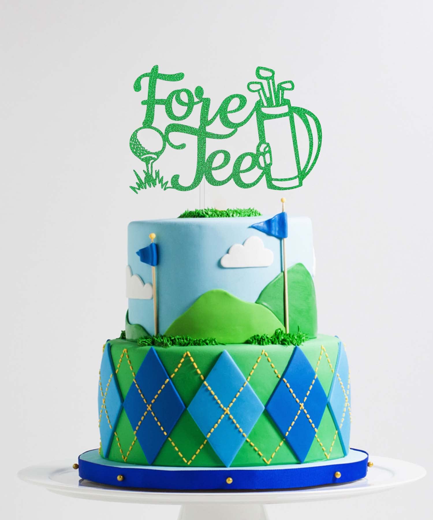 Funny Golf 40th Birthday Cake Topper & Decoration - Golf Theme Party Sign for Golfer Fans - Perfect for 40th Birthday Celebrations & Golf-Themed Parties