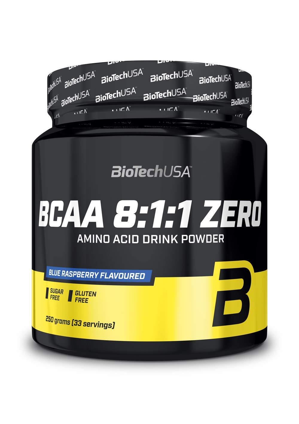 BioTechUSA BCAA 8:1:1 Zero Peach Iced Tea - 250g Branched Chain Amino Acid Supplement for Muscle Recovery & Workout Energy | Pre & Post Workout Drink Mix for Athletes & Fitness Enthusiasts
