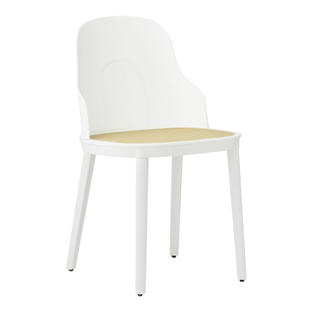 Allez Modern Dining Chair with Wicker Seat - Comfortable Rattan Accent Chair for Kitchen, Dining Room, or Patio - Perfect for Indoor and Outdoor Use