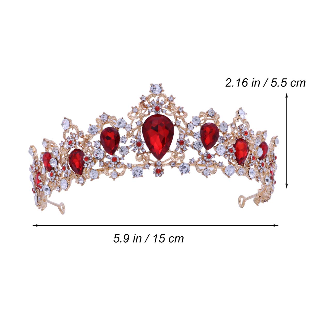 Elegant Wedding Tiara for Bride - Royal Crystal Bridal Crown Headpiece for Women | Perfect for Weddings, Prom, Pageants & Special Occasions