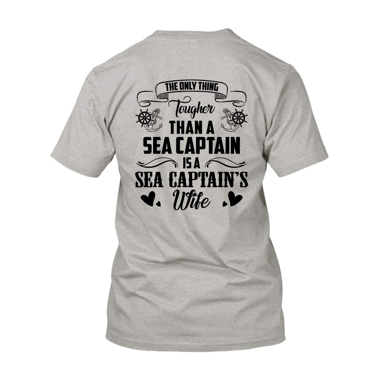 Red Sea Captain's Wife Cotton Short Sleeve T-Shirts - Comfortable Casual Tees for Beach Vacation, Cruise Wear & Summer Outfits