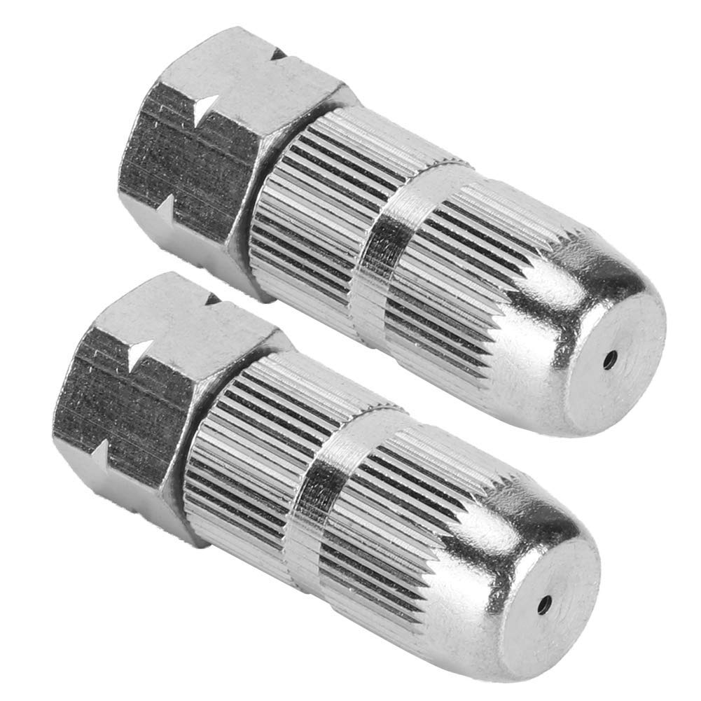 2Pcs G3/8DN10 Stainless Steel Spray Nozzle - Adjustable High Pressure Garden Sprayer for Lawn Watering, Plant Irrigation & Car Washing | Durable Atomizing Spray Head for Outdoor & Household Use