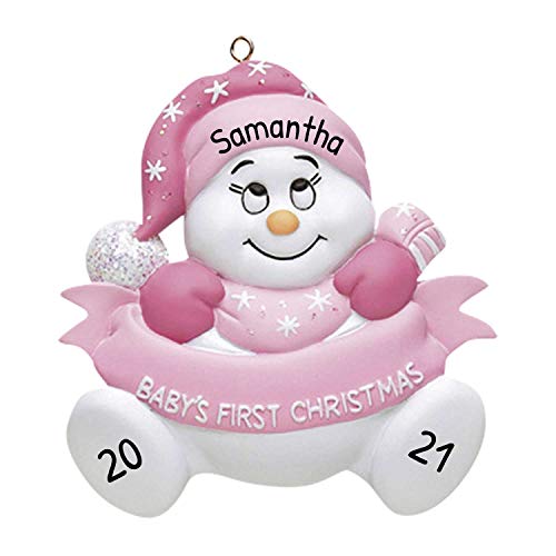 Girl With Baby's 1st Christmas