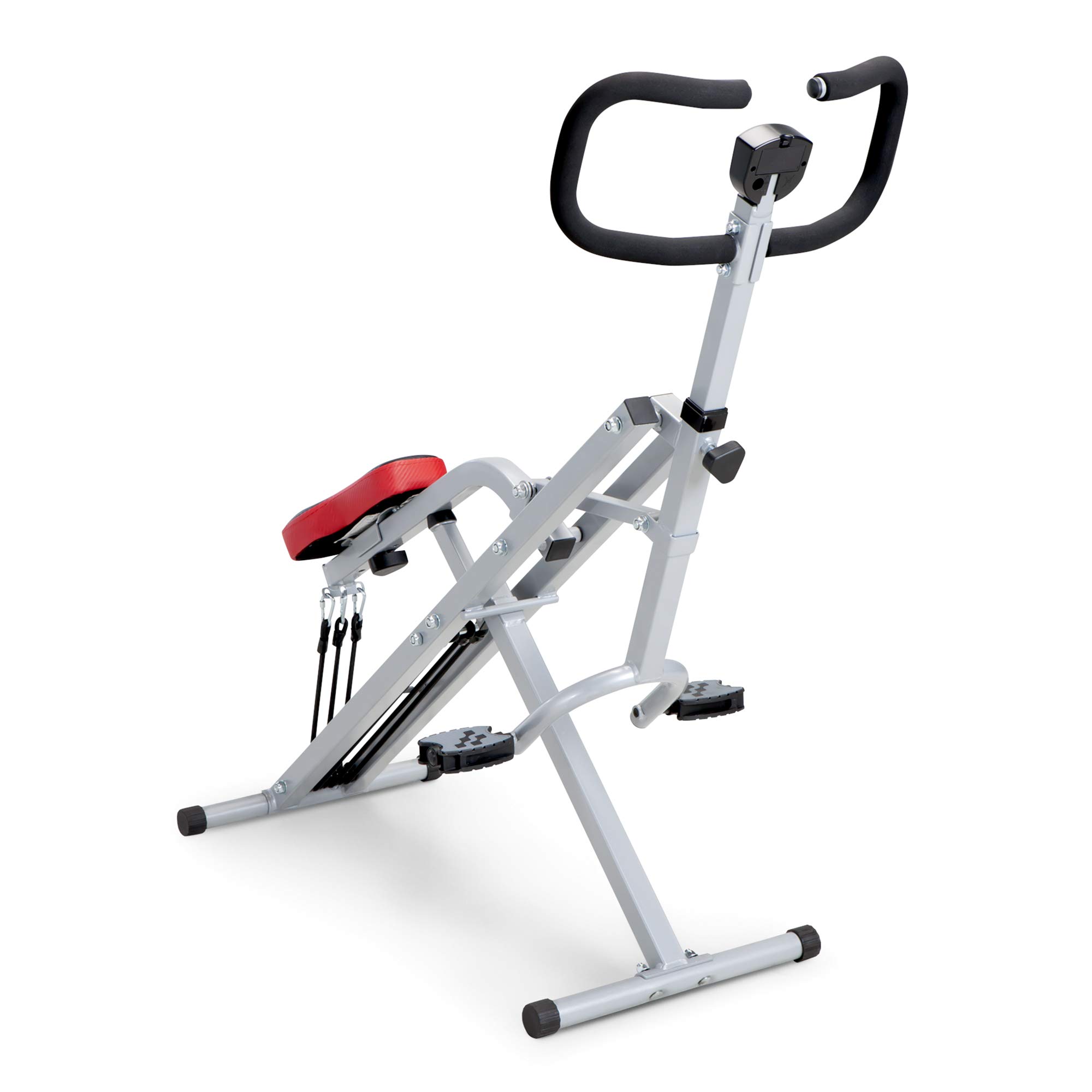 Marcy Squat Rider Machine XJ-6334 - Home Gym Equipment for Glutes, Quads & Thighs Workout - Silver & Black Strength Training for Women & Men - Perfect for Home Fitness & Small Spaces