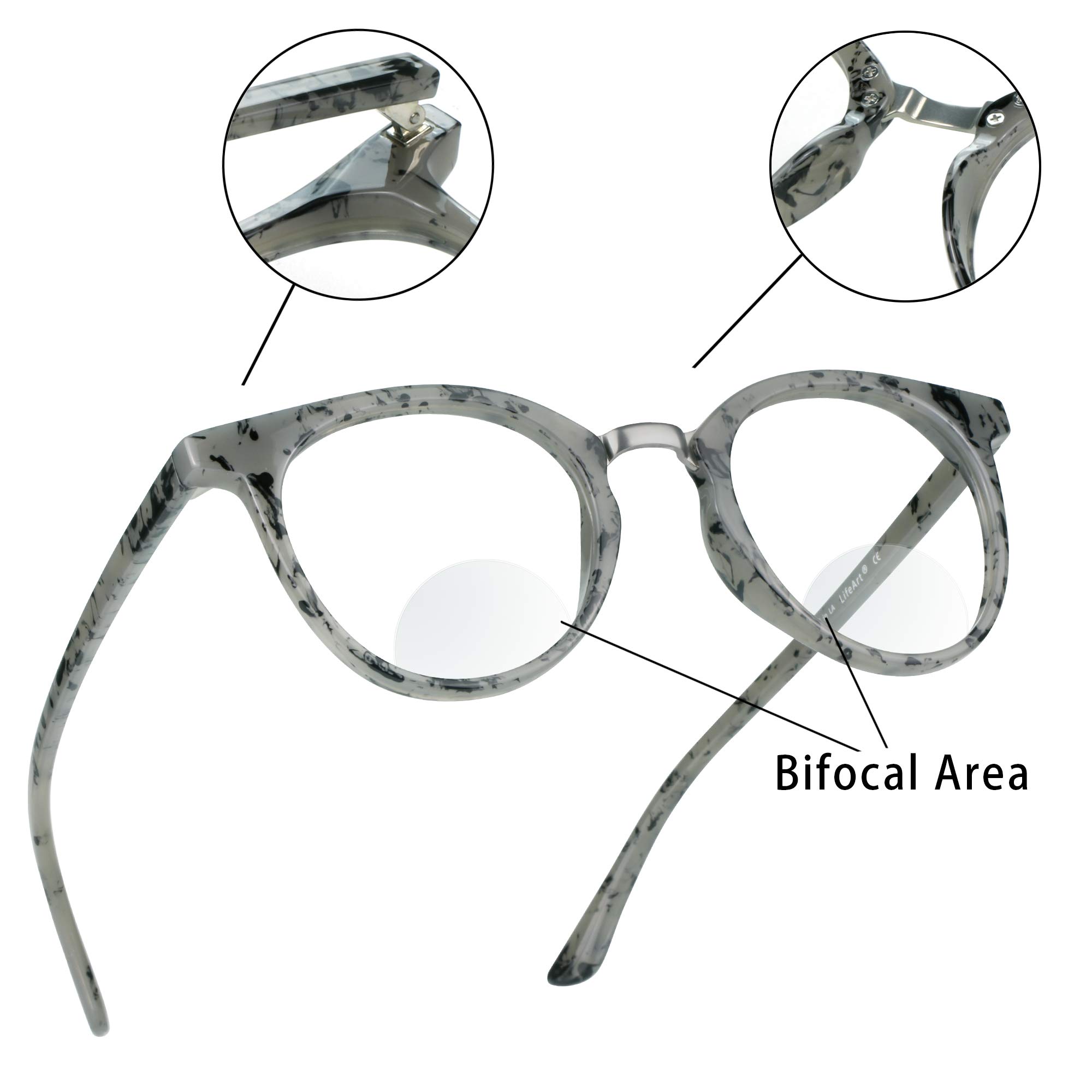 Bifocal Reading Glasses with Blue Light Blocking - Anti Glare for Gaming & TV