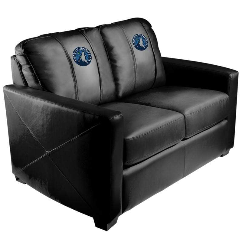 NBA Team Logo Stationary Loveseat - Comfortable Two-Seater Sofa for Living Room, Game Room & Man Cave Decor