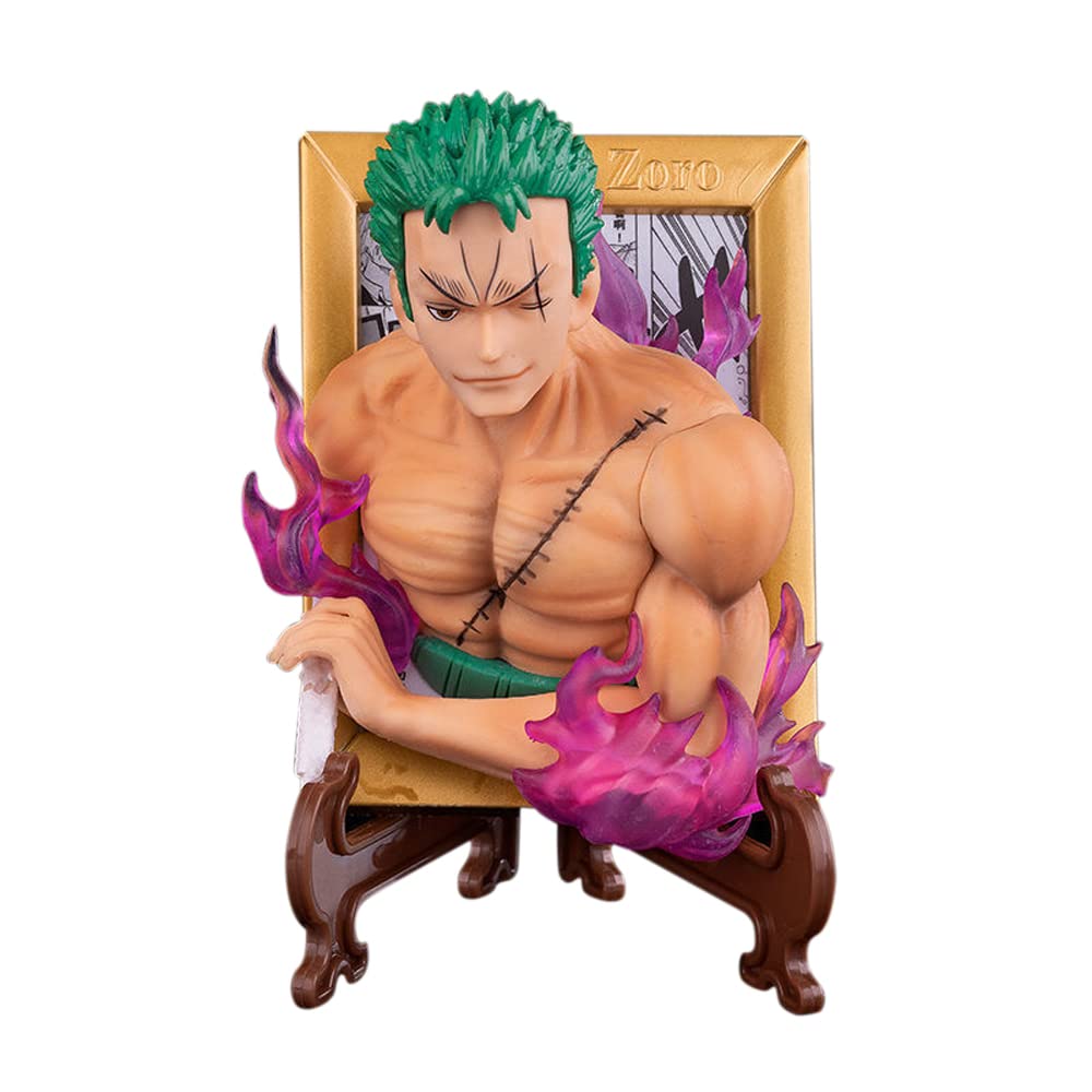 Lxyisl Usopp Roronoa Zoro Nami Anime Action Figure PVC Statue - Collectible Photo Frame Edition - Perfect Gift for One Piece Fans | Home Decor, Office Display & Anime Collection Showcase