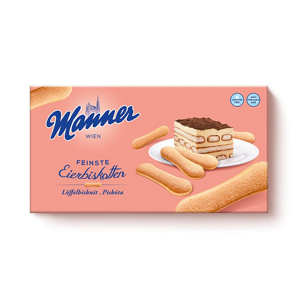 Premium Lady Finger Cookies for Tiramisu - 200g Italian Dessert Biscuits Perfect with Coffee or Tea - Ideal for Baking, Snacking & Gifting