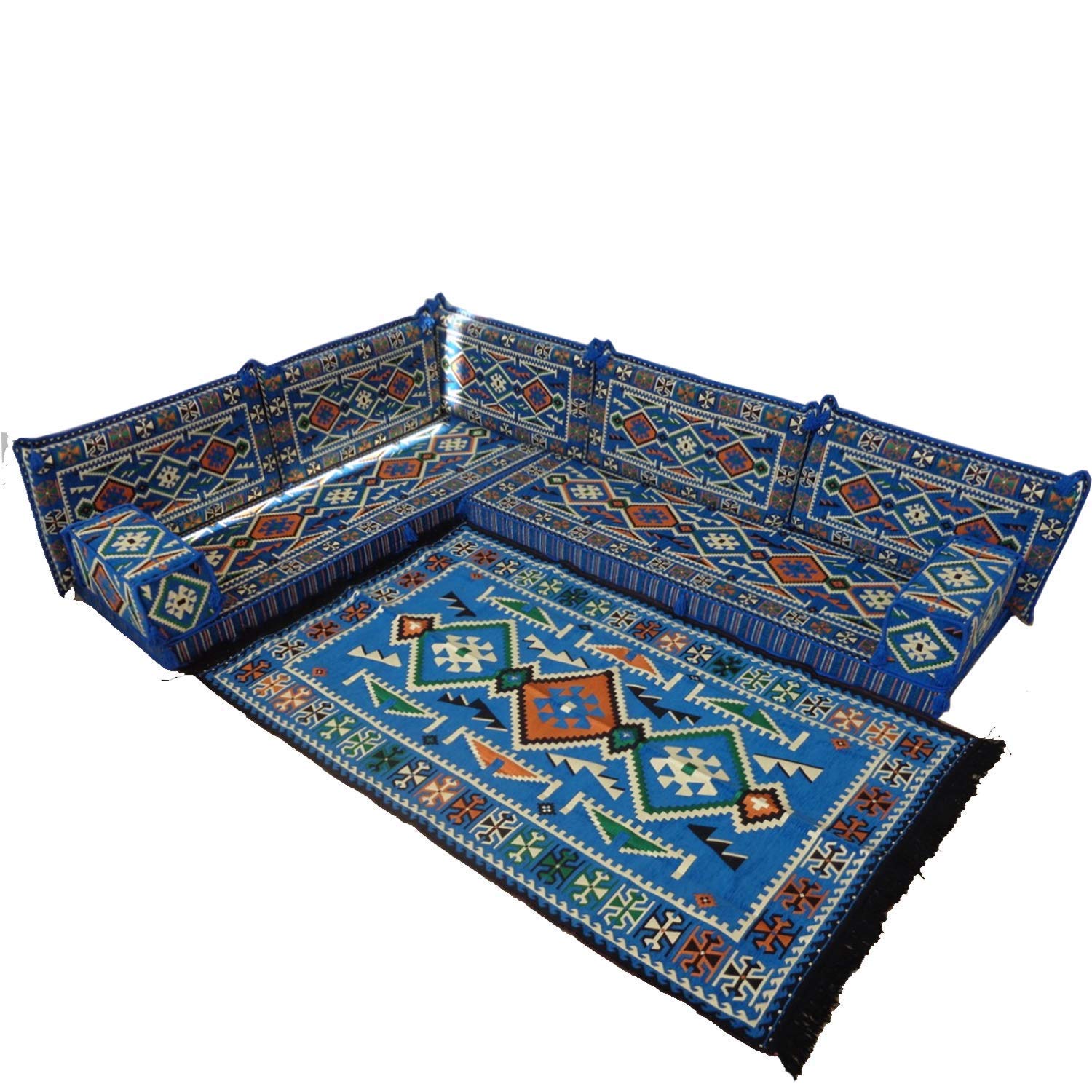 Luxury Arabic Corner Sofa Set for Living Room - Modern Majlis Sofa, Arabic Jalsa & Couches - Elegant Balcony & Pallet Sofas for Home Decor | Perfect for Family Gatherings, Relaxing & Entertaining Guests