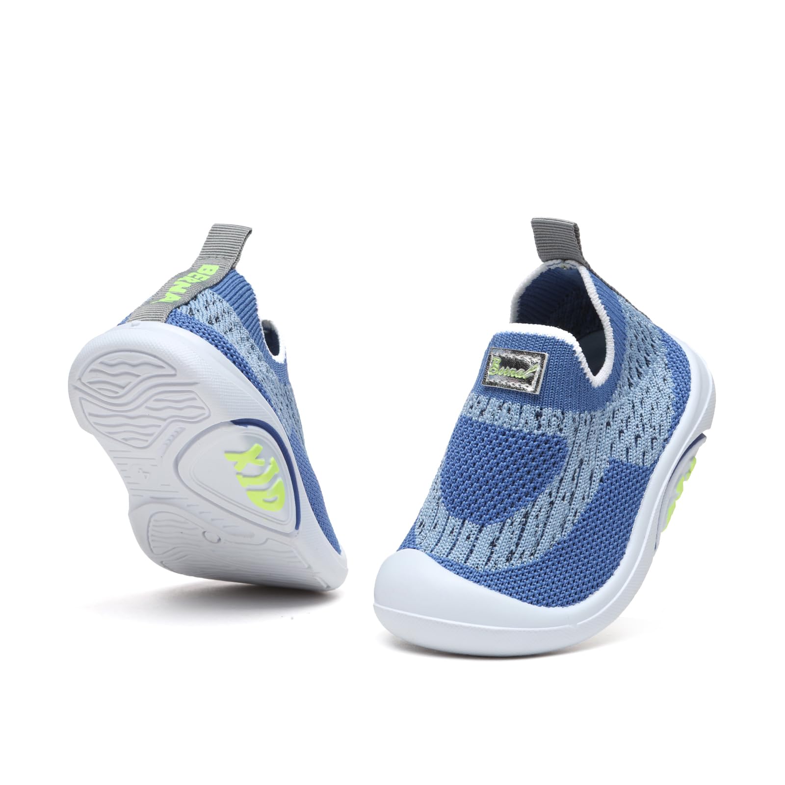 **Baby Sneakers for Girls & Boys - Lightweight Breathable Slip-On Sock Shoes - Soft Non-Slip Toddler Walking Shoes for Playground, School & Daily Wear**
